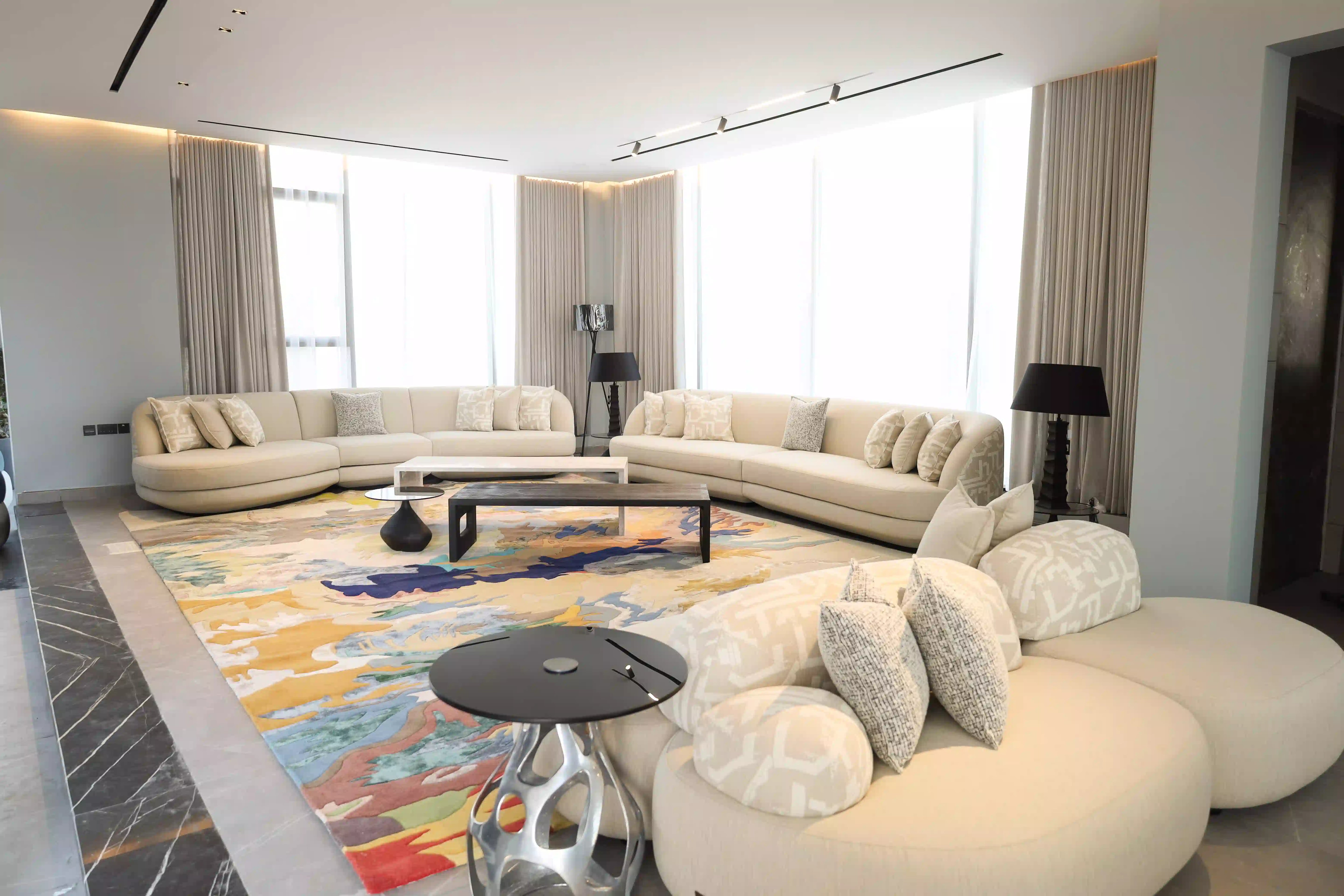 Abu Dhabi Living Room Projects by IDT Furniture