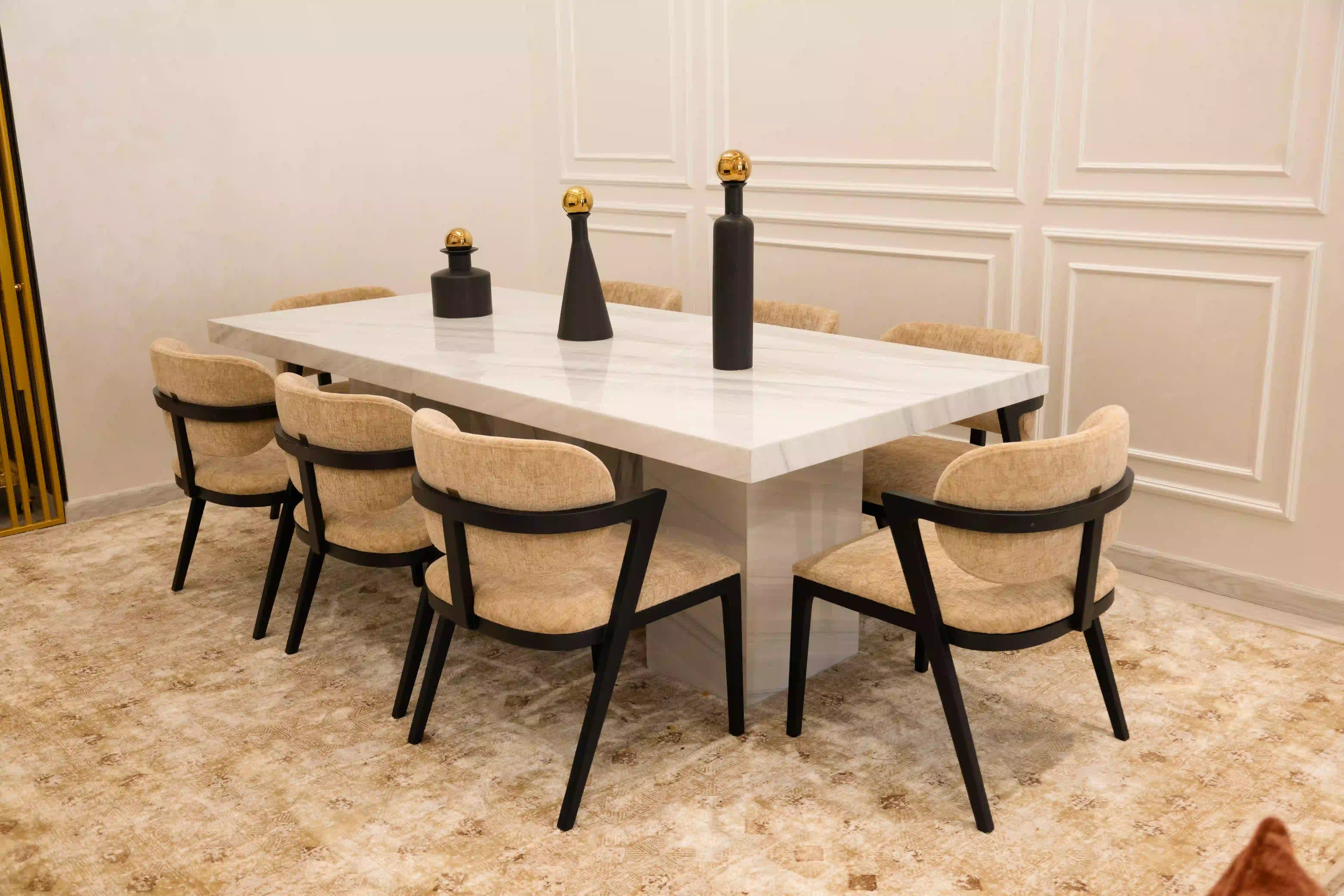 Al Khan Dining Table Project by IDT Furniture