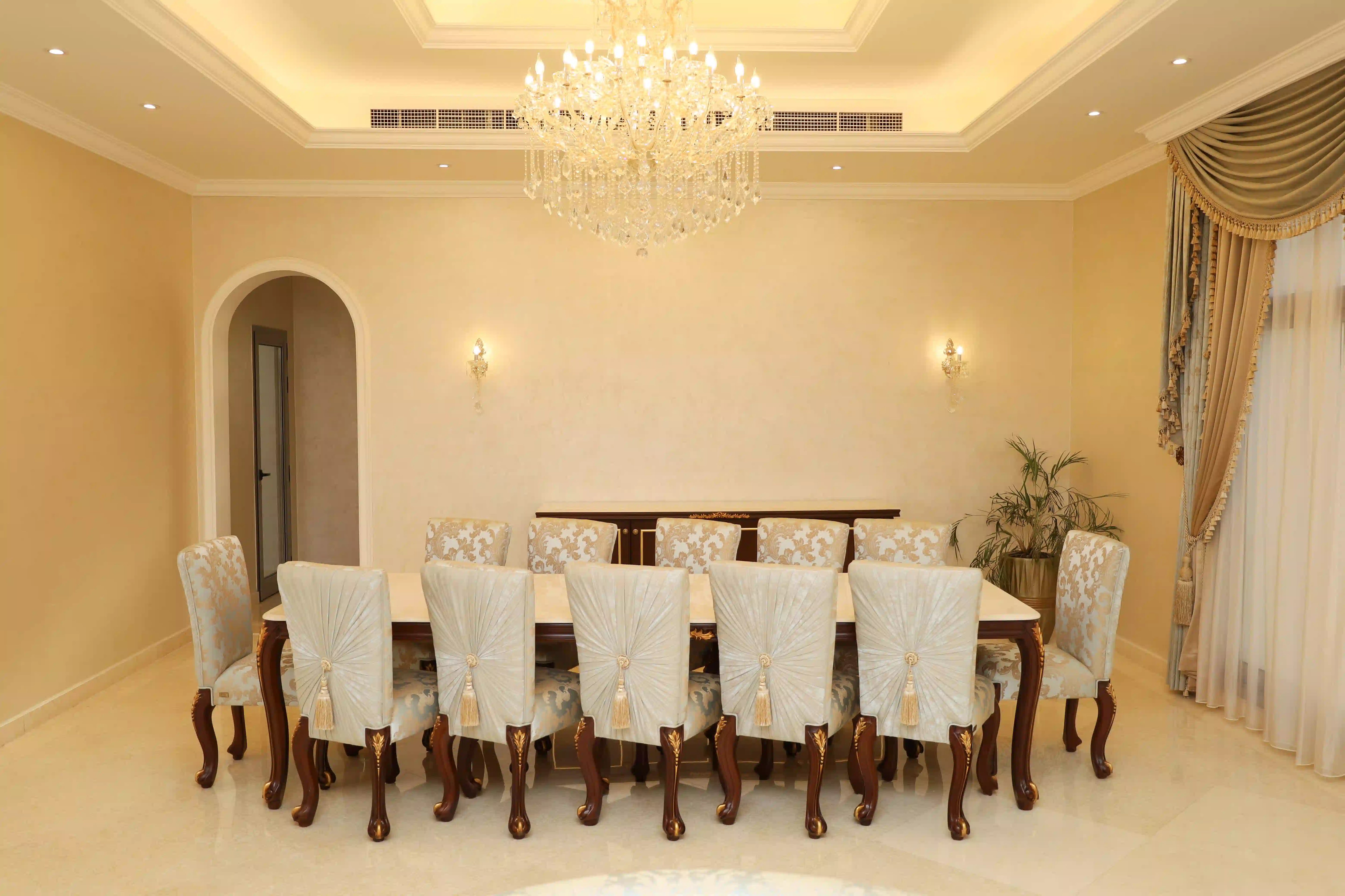 Al Khawaneej Dining Table Project by IDT Furniture