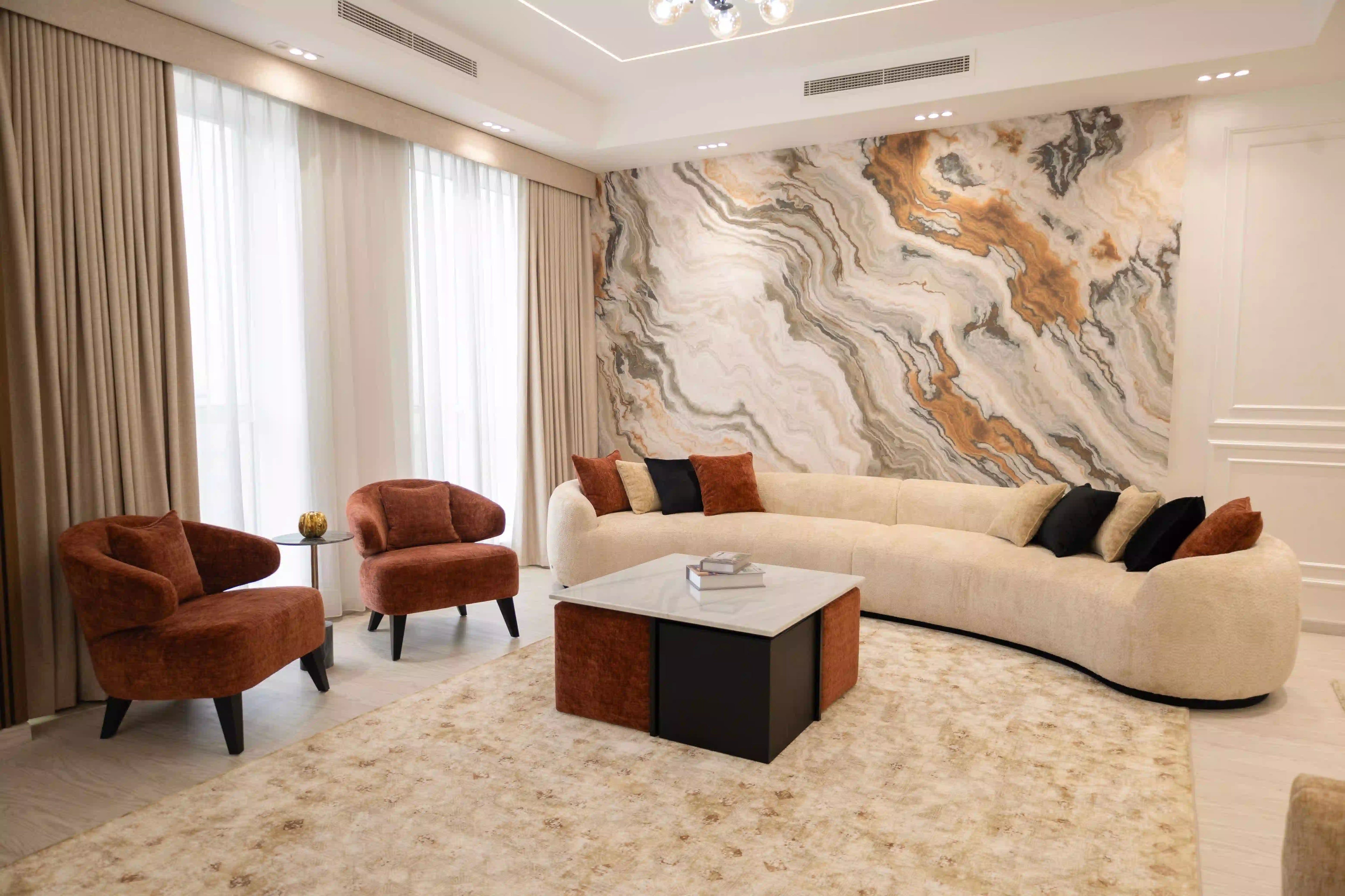 Sahara Sharjah Living Room Projects by IDT Furniture