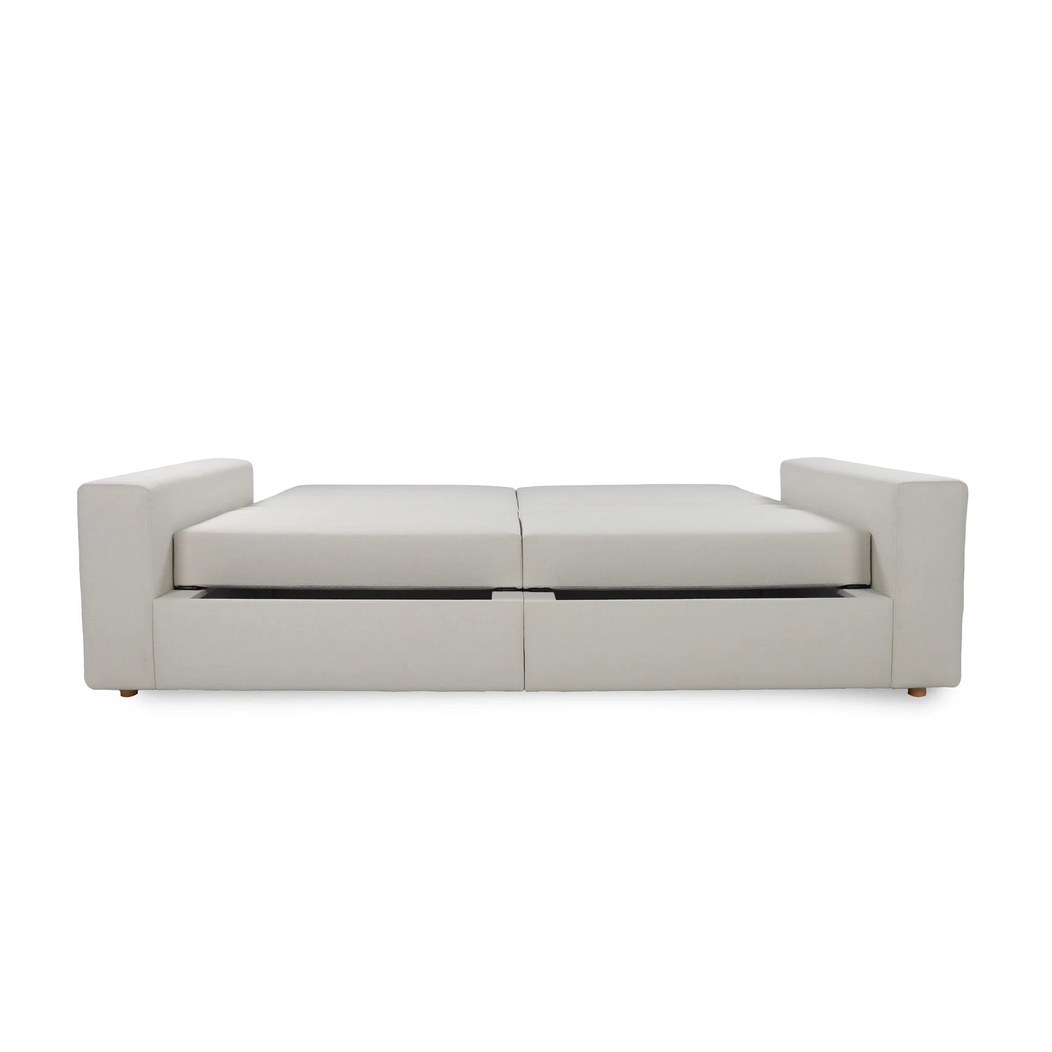 Beige sofa on a white background