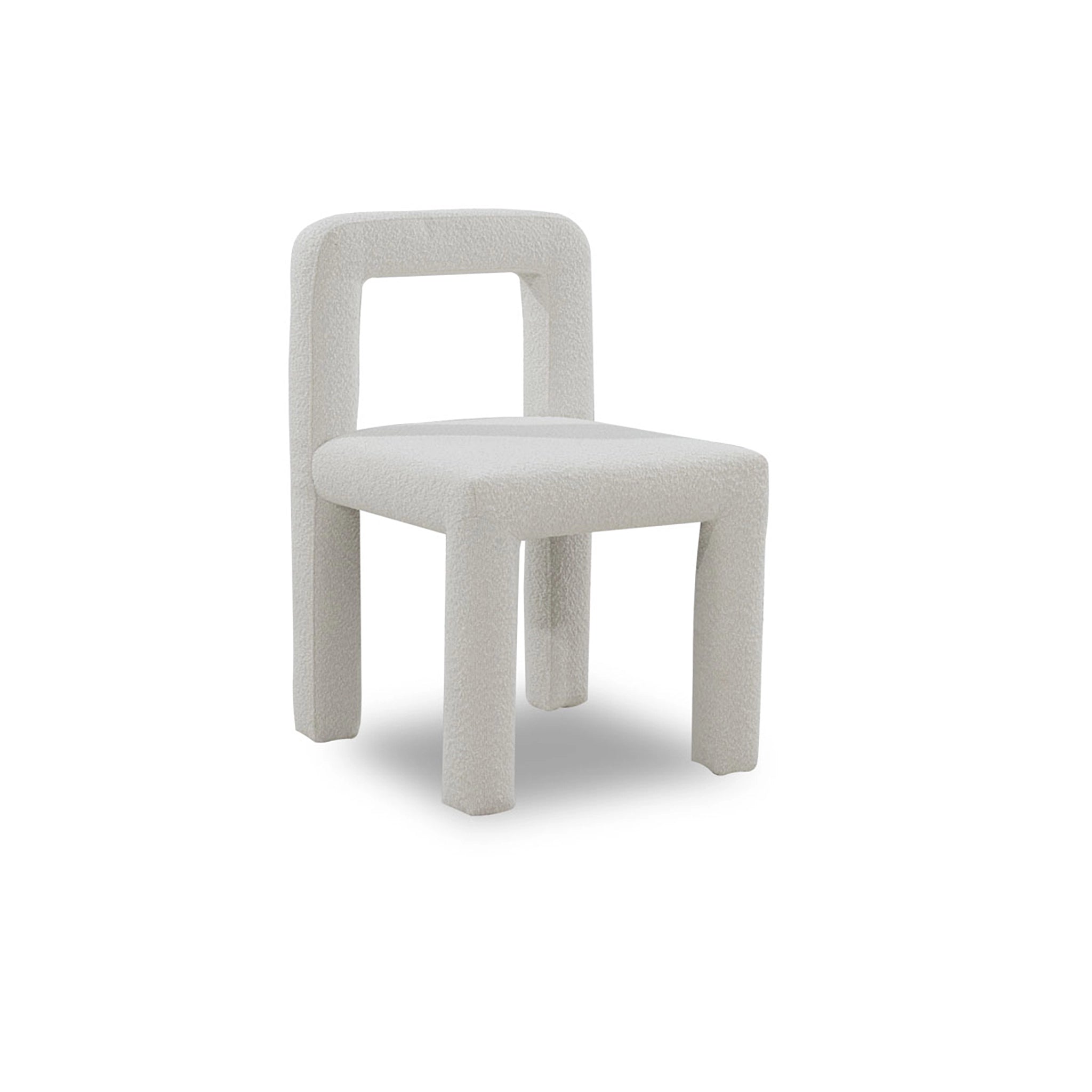 White chair on a white background