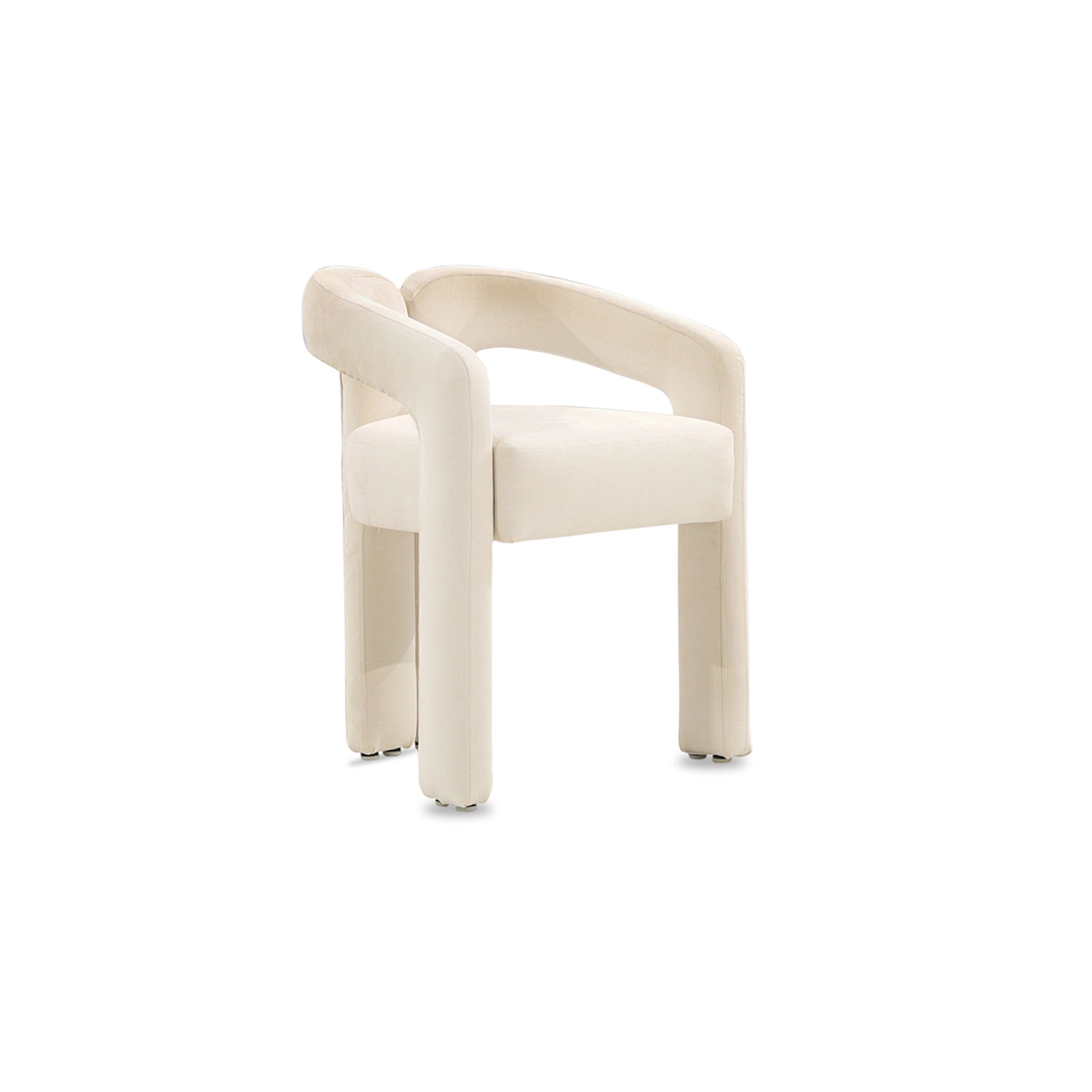 Beige chair on a white background