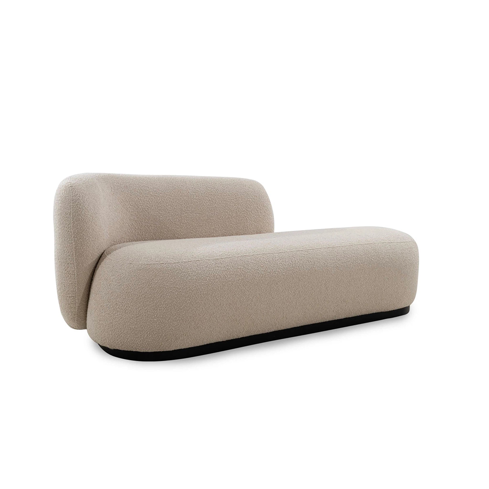 Beige sofa on a white background