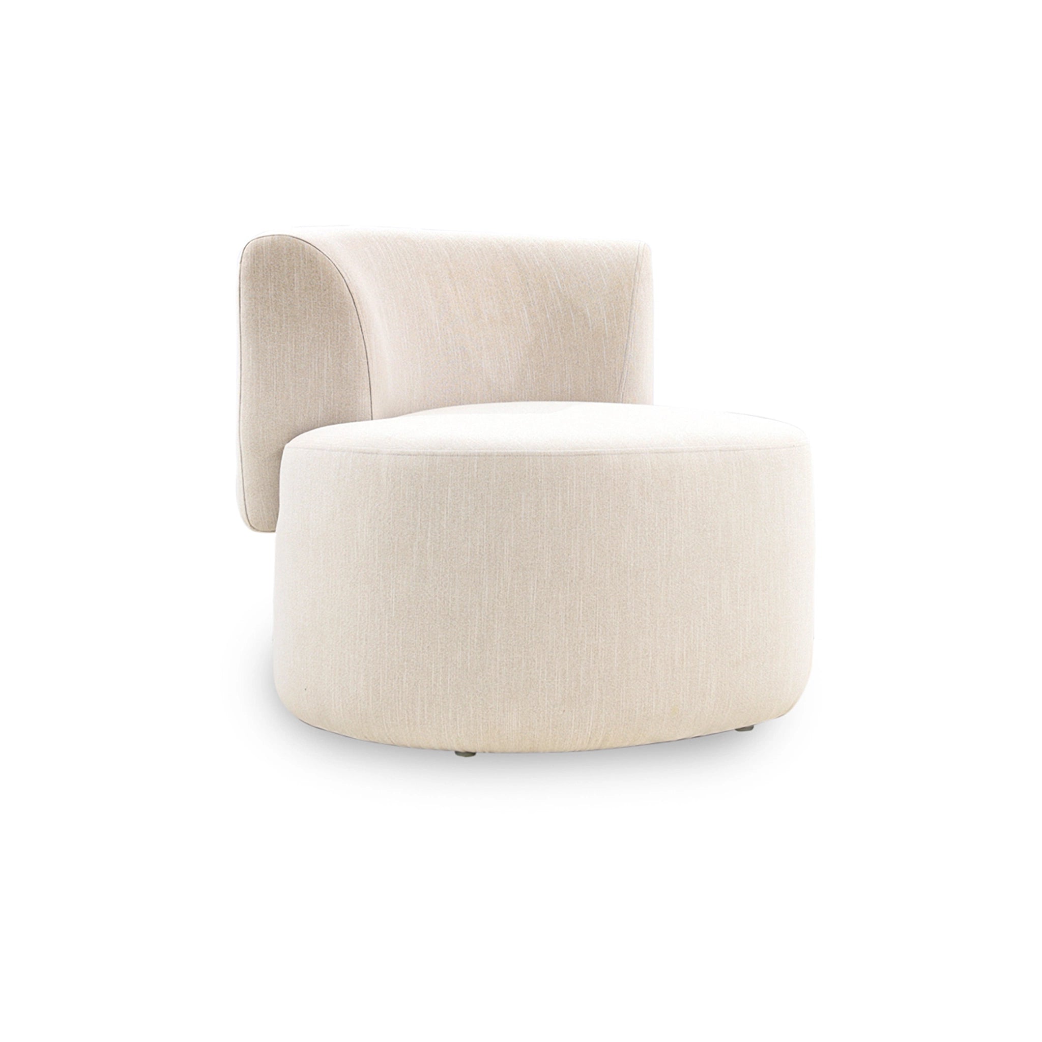 Beige armchair on a white background