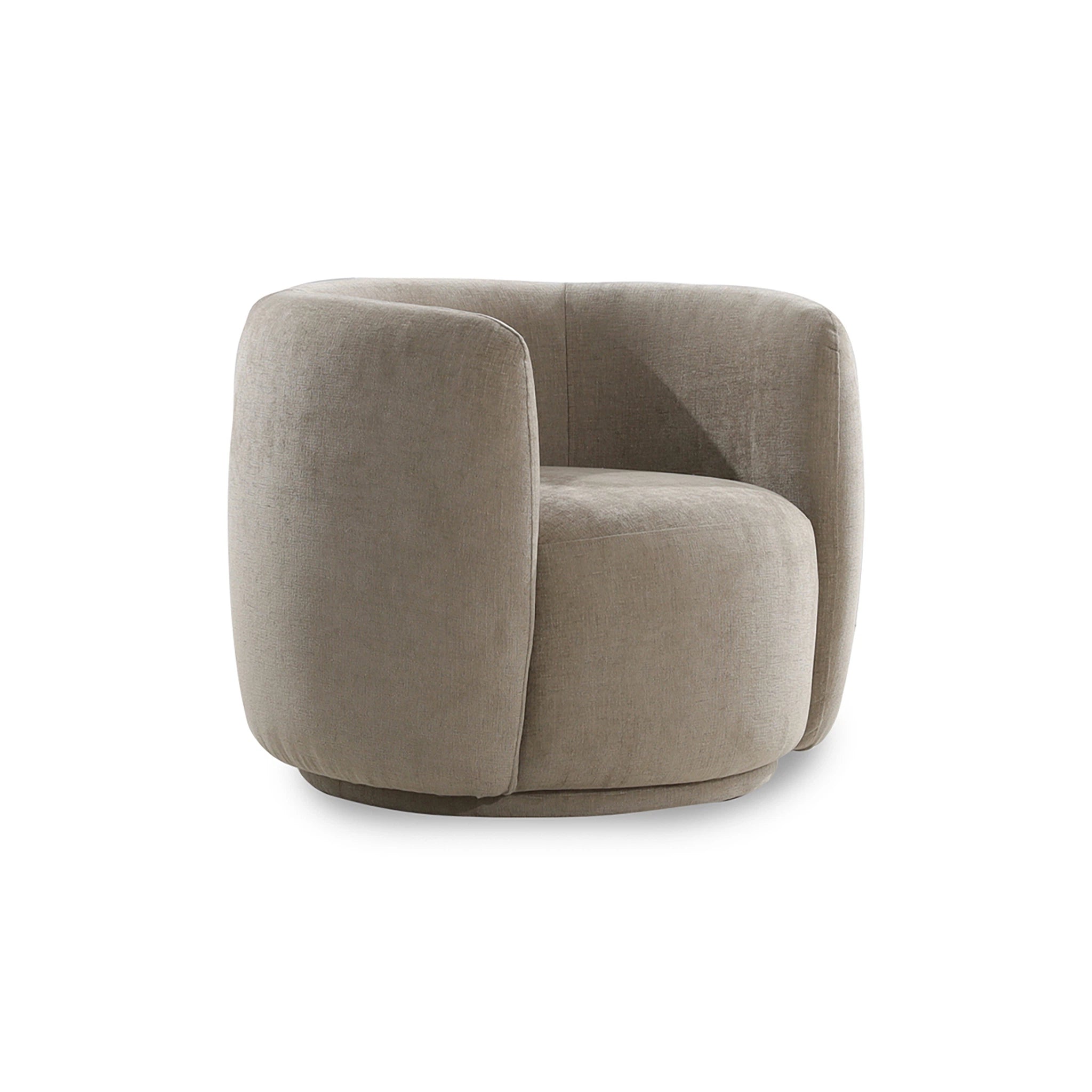 Beige armchair on a white background