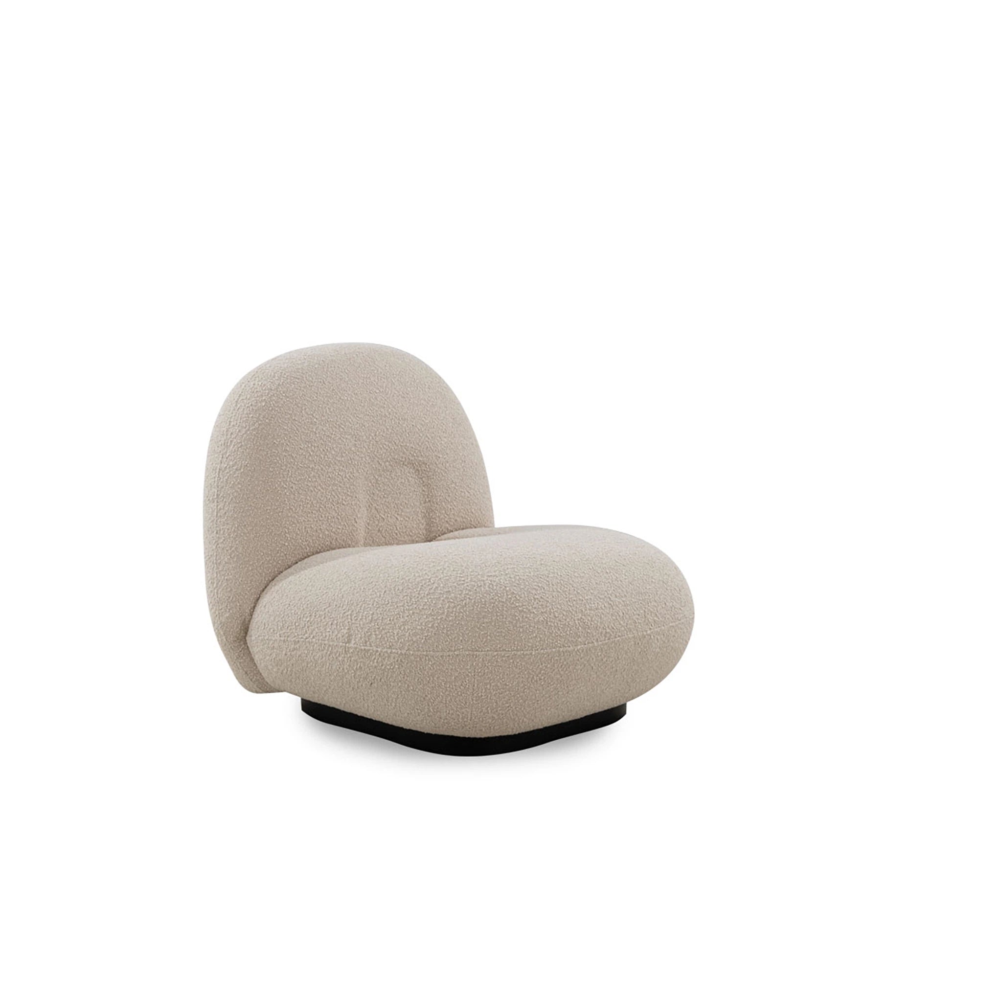 Beige armchair on a white background