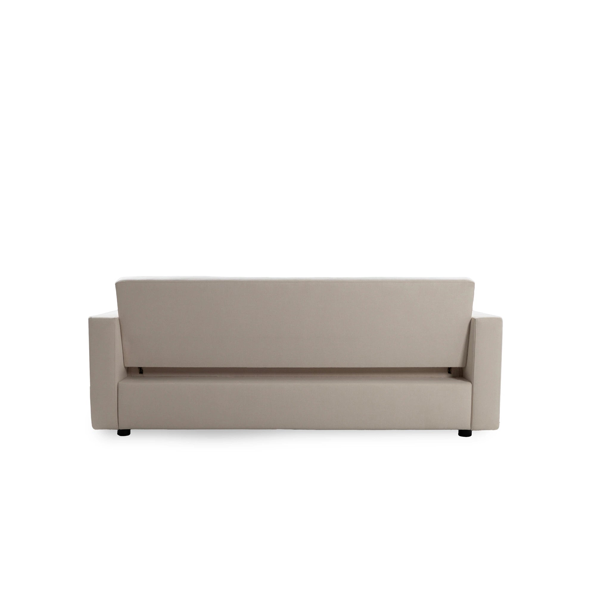 Beige sofa on a white background