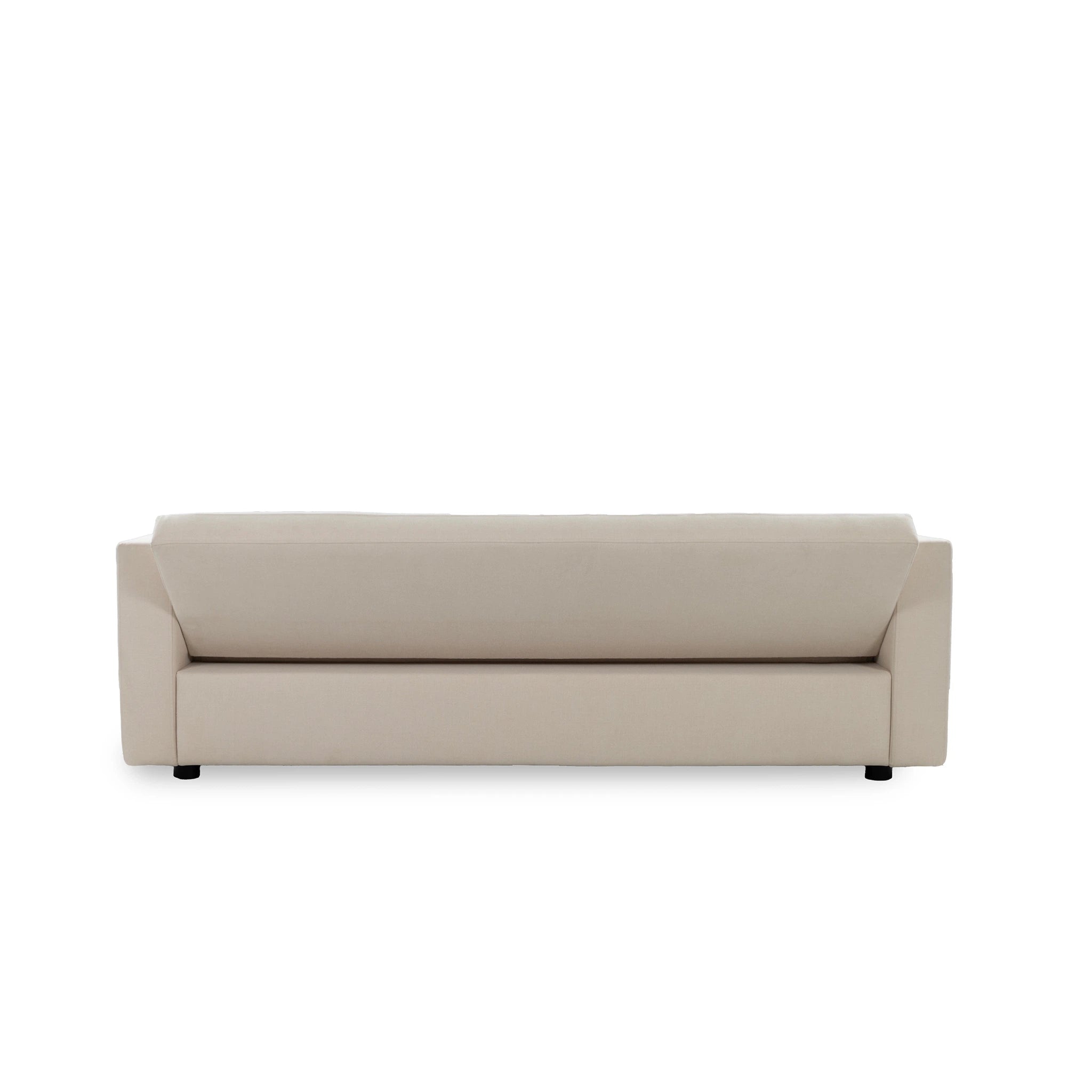 Beige sofa on a white background