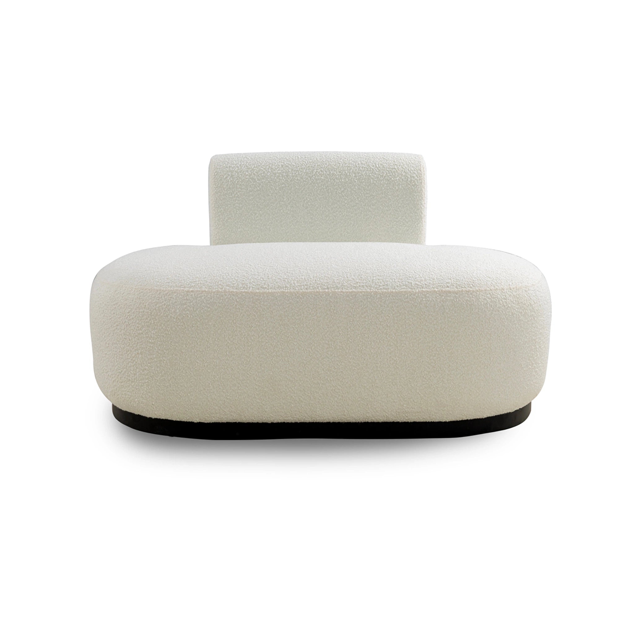 White armchair on a white background