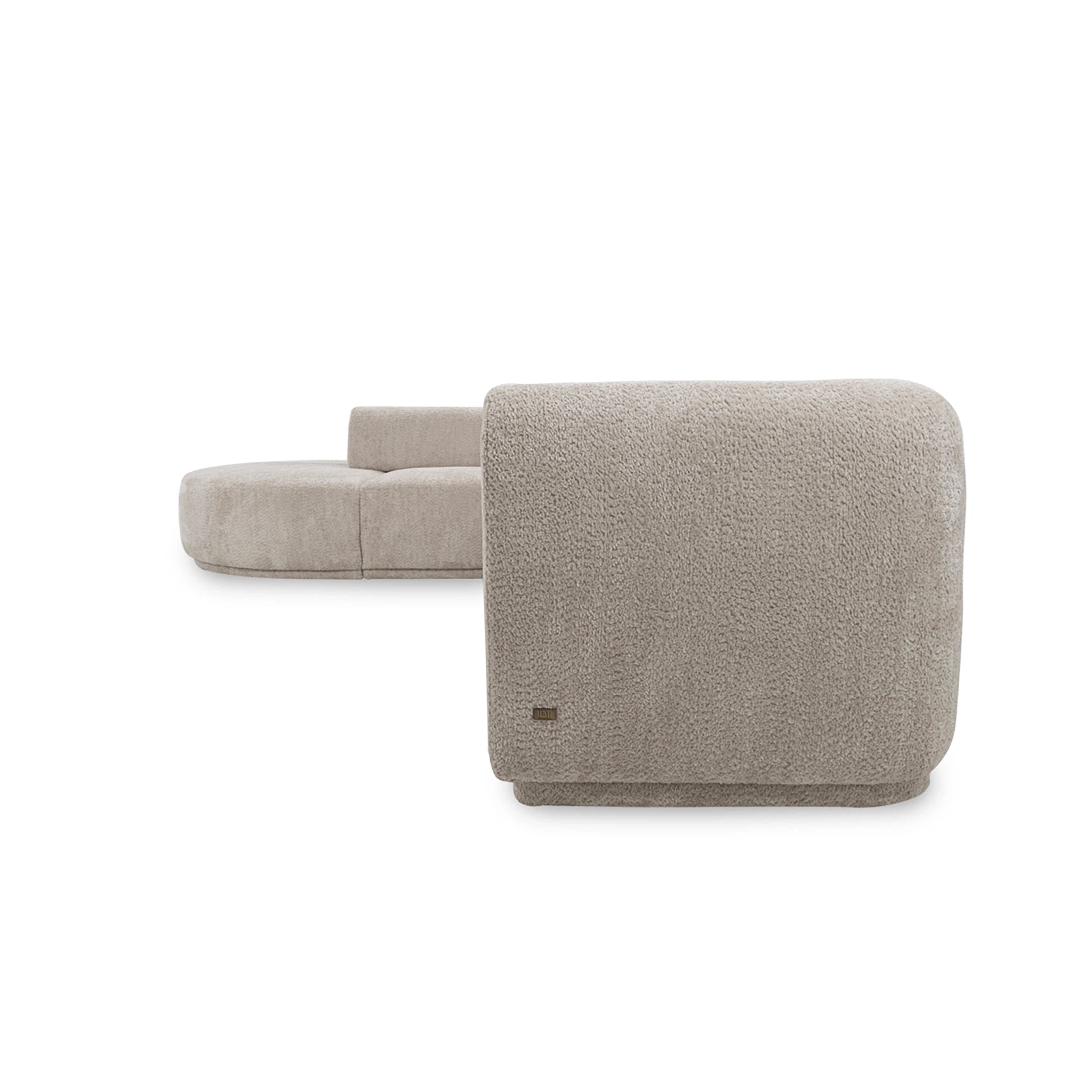 Gray textured box on a white background