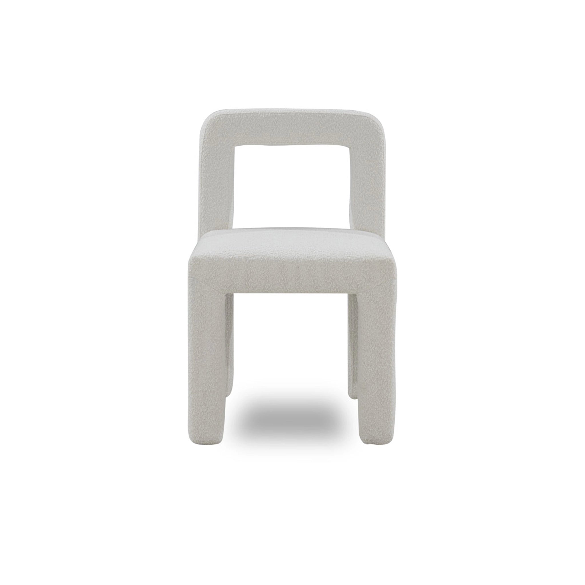 White chair on a white background