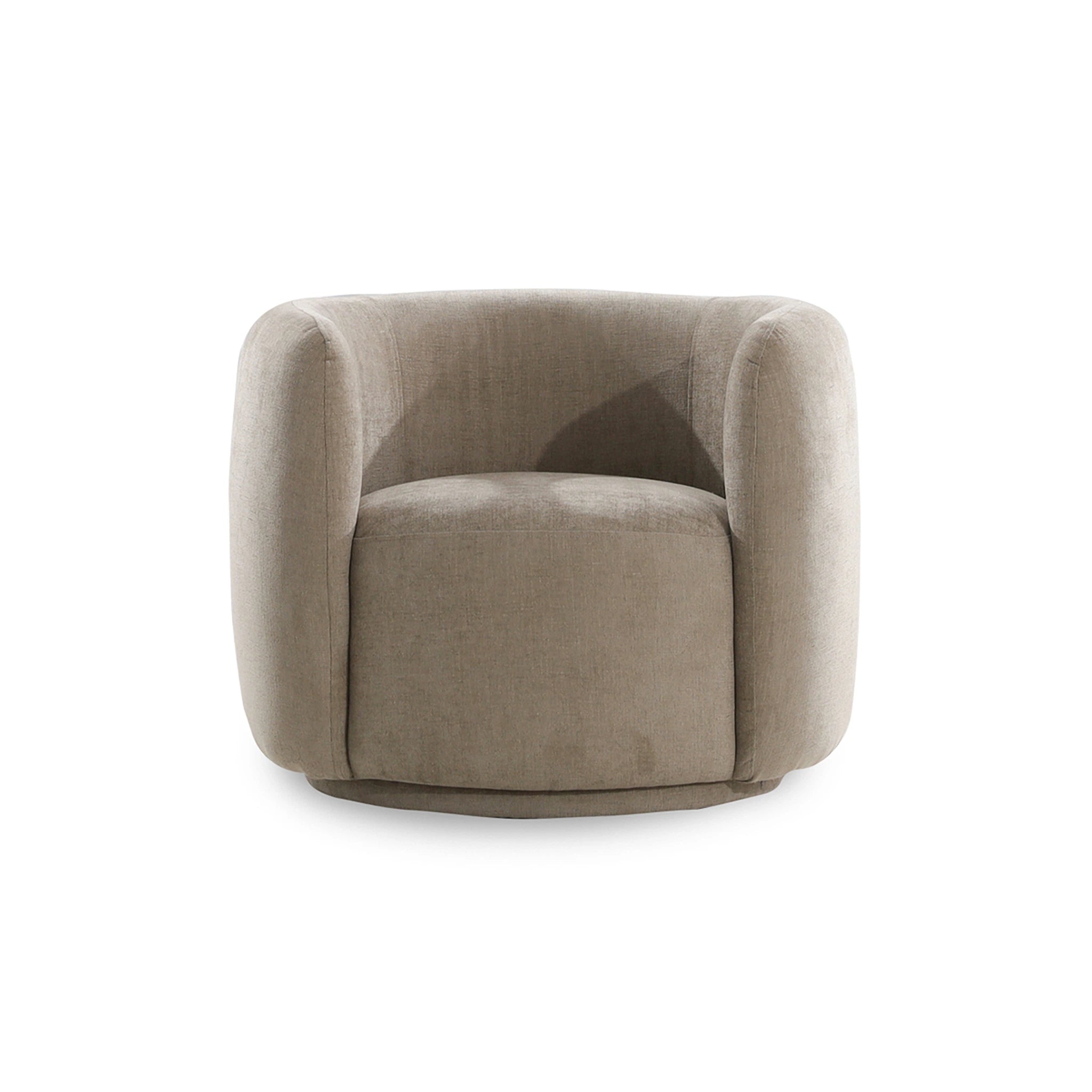 Beige armchair on a white background