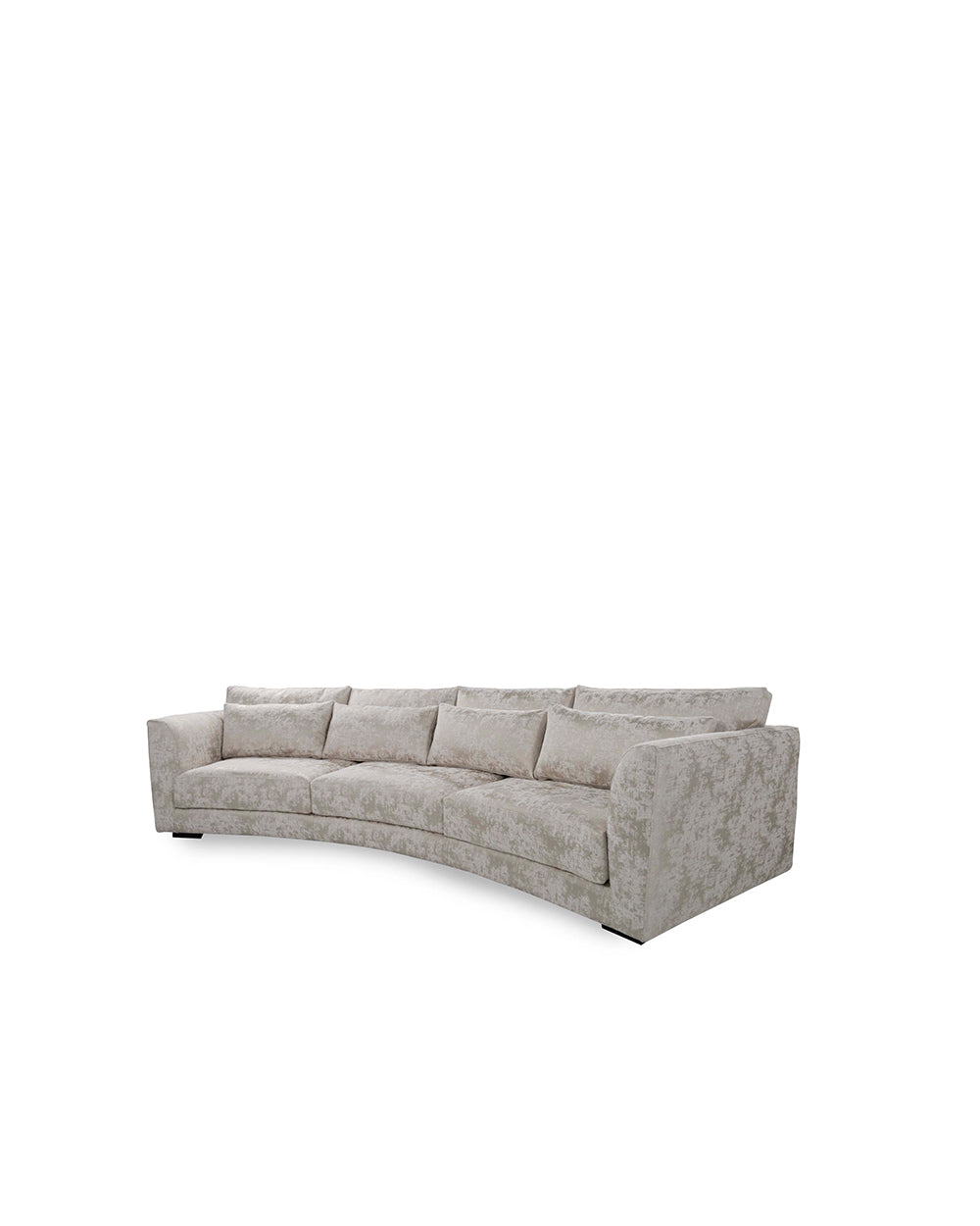 Gray sofa on a white background