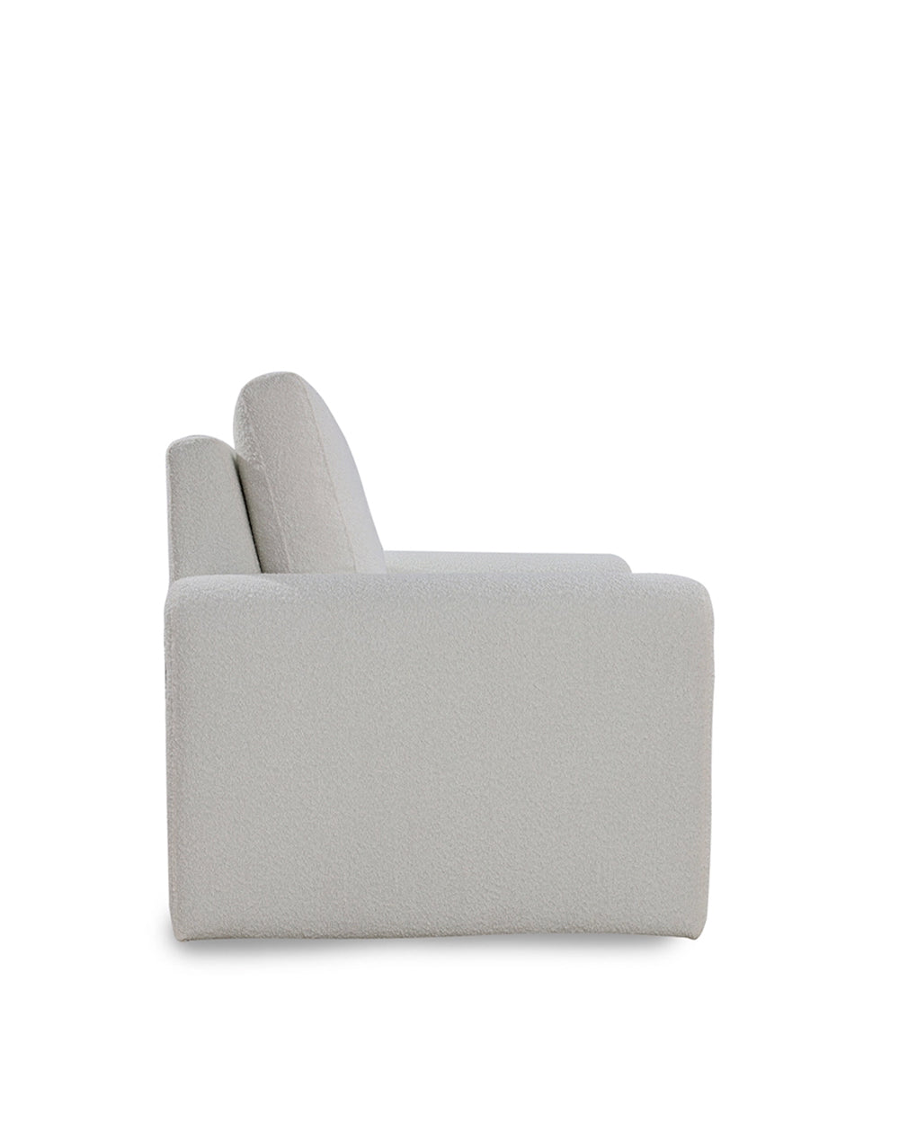 Gray sofa on a white background