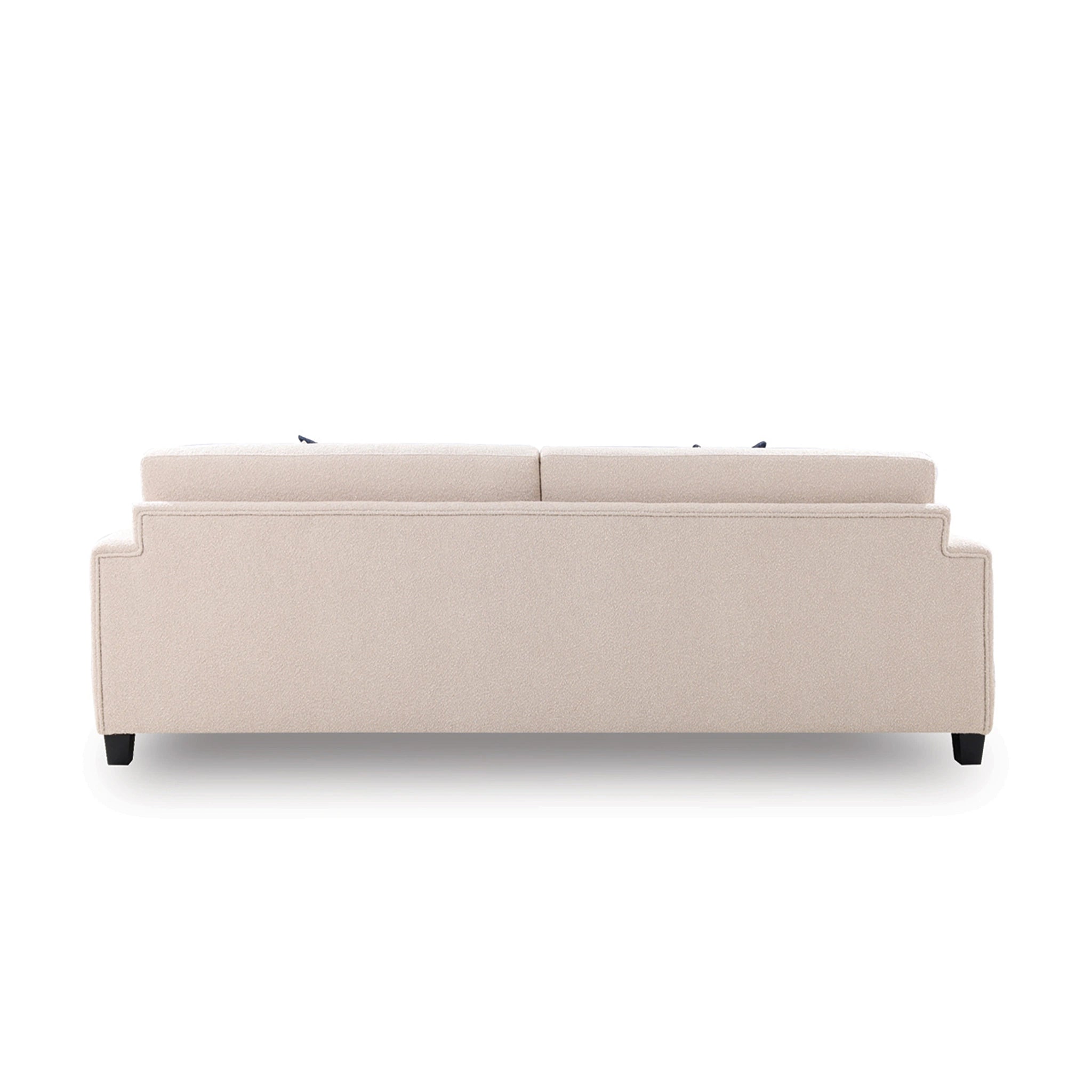 Beige sofa on a white background
