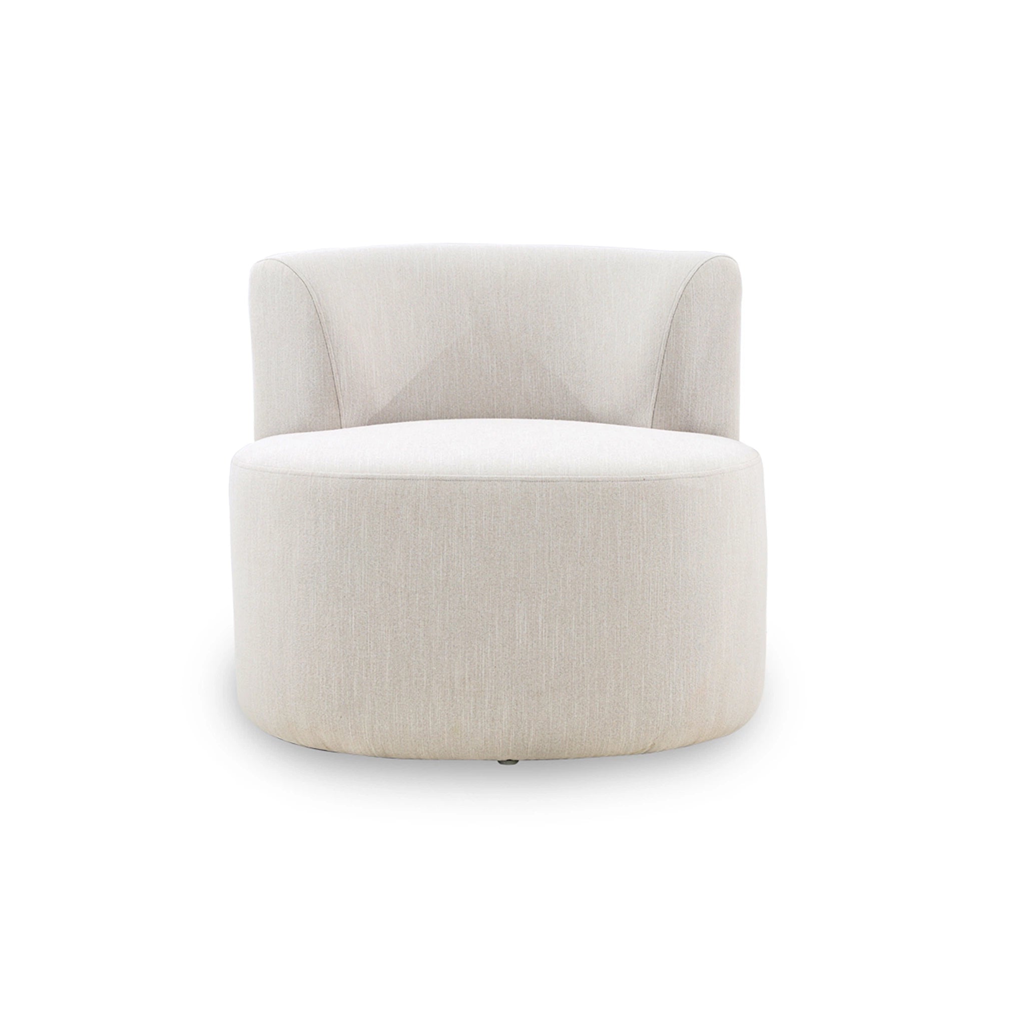 Beige armchair on a white background