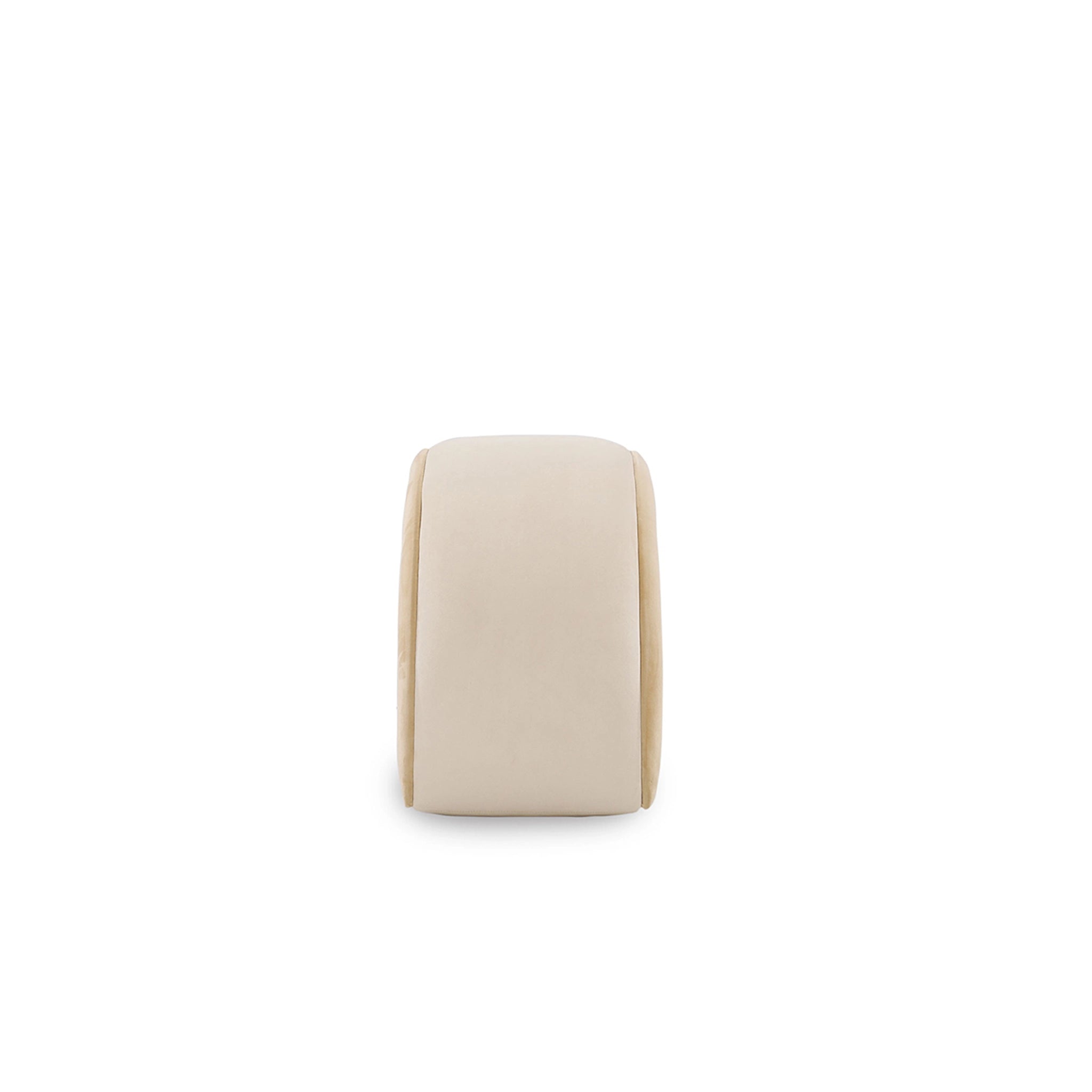 Beige cushion on a white background