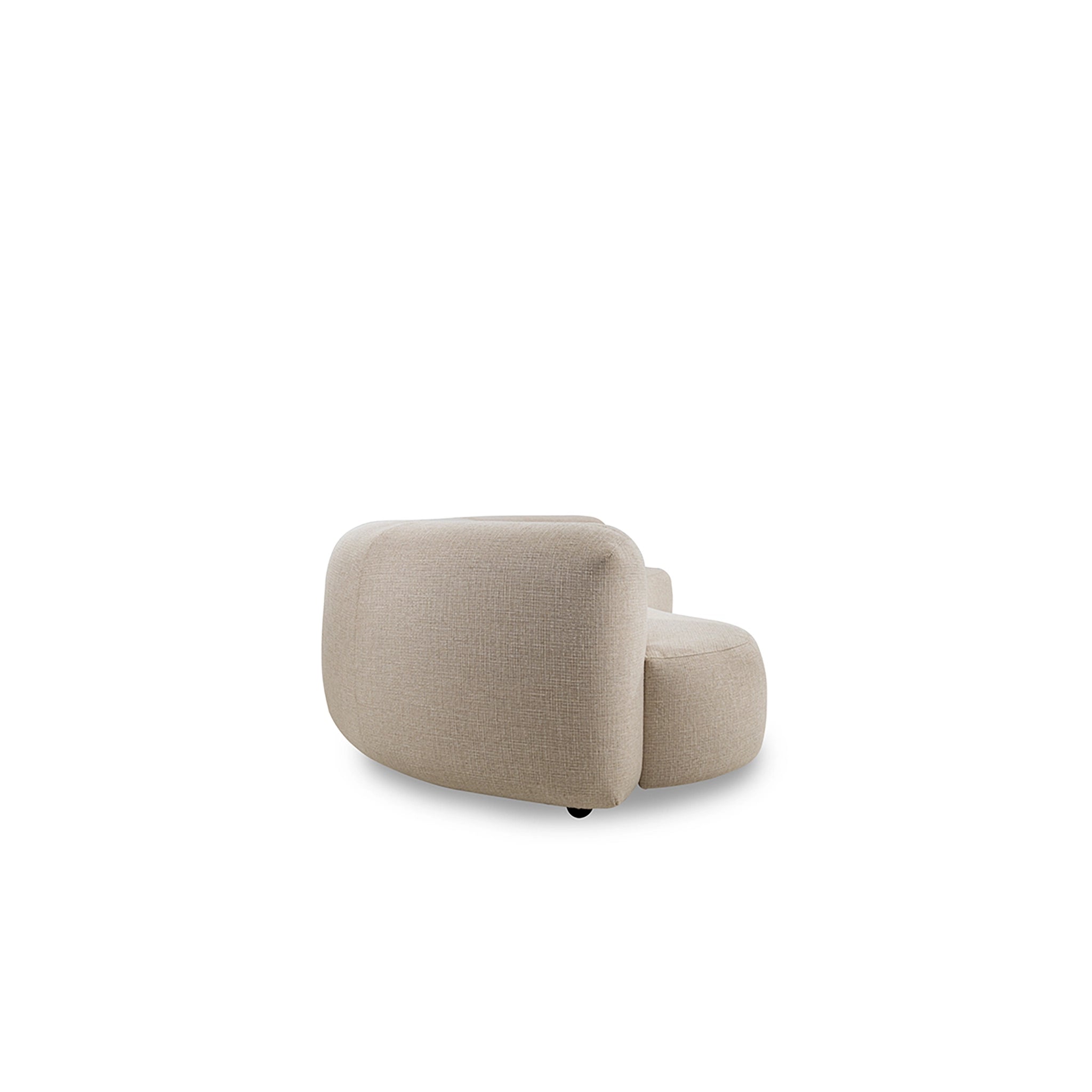 Beige armchair on a white background