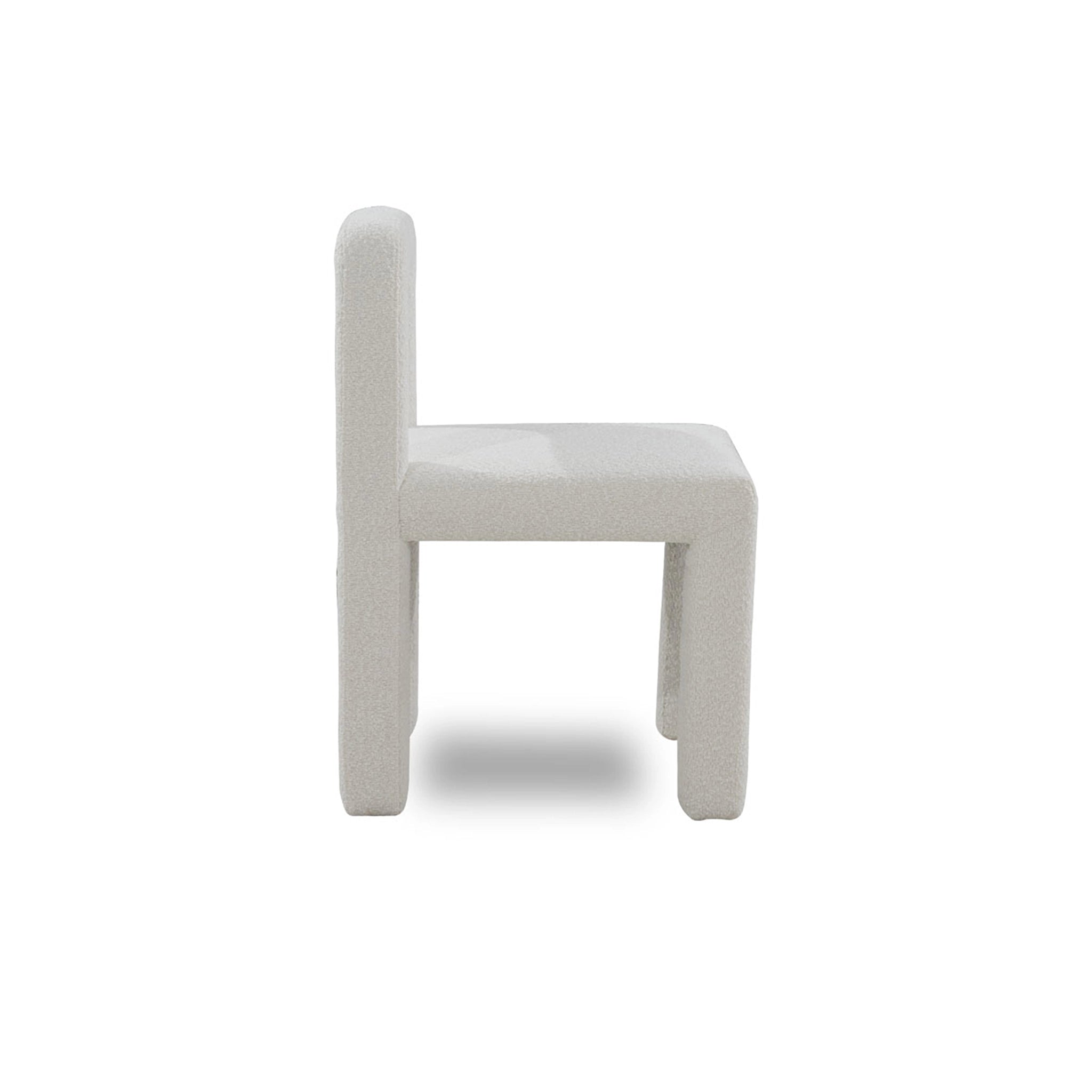 White chair on a white background
