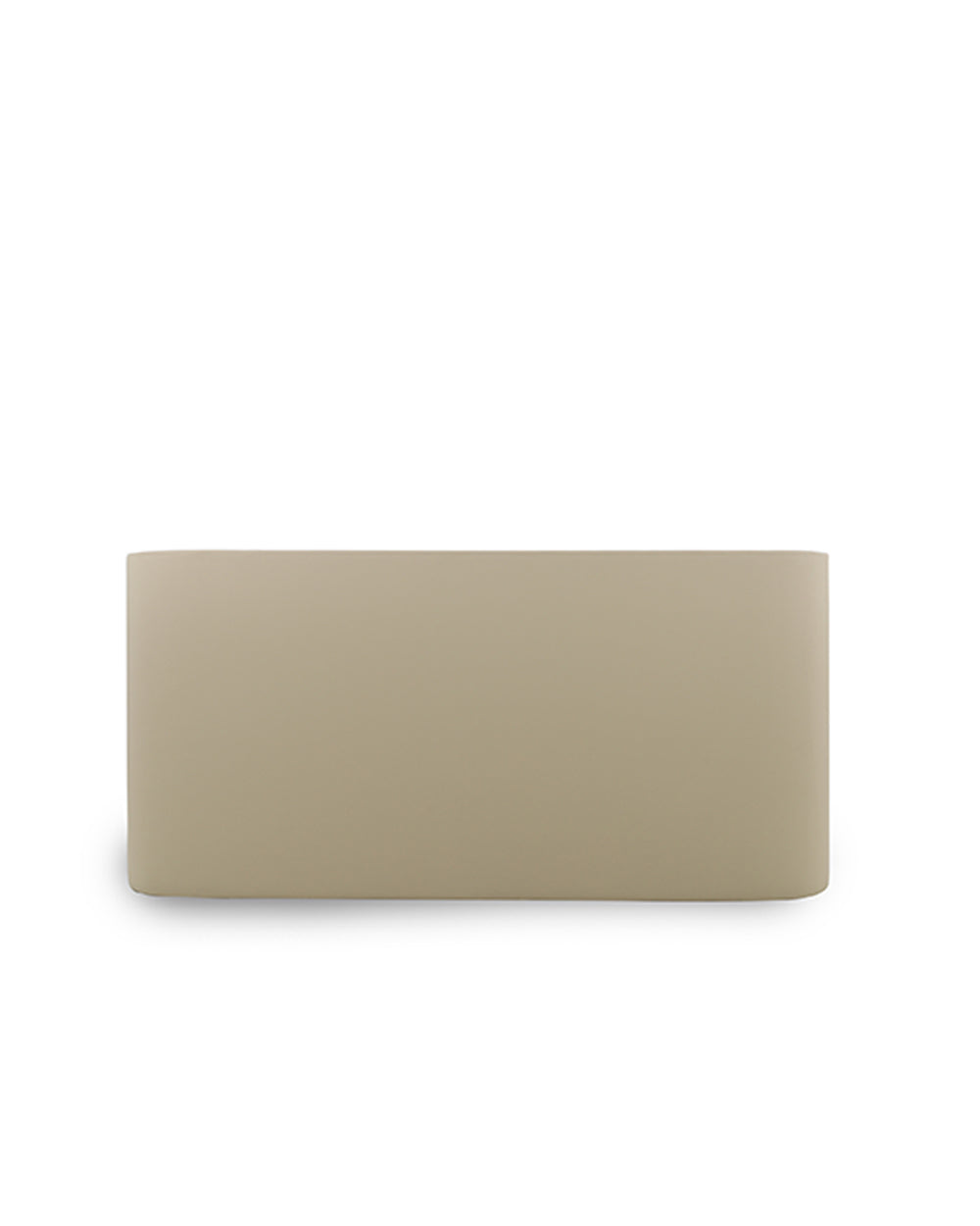 Beige wallet on a white background