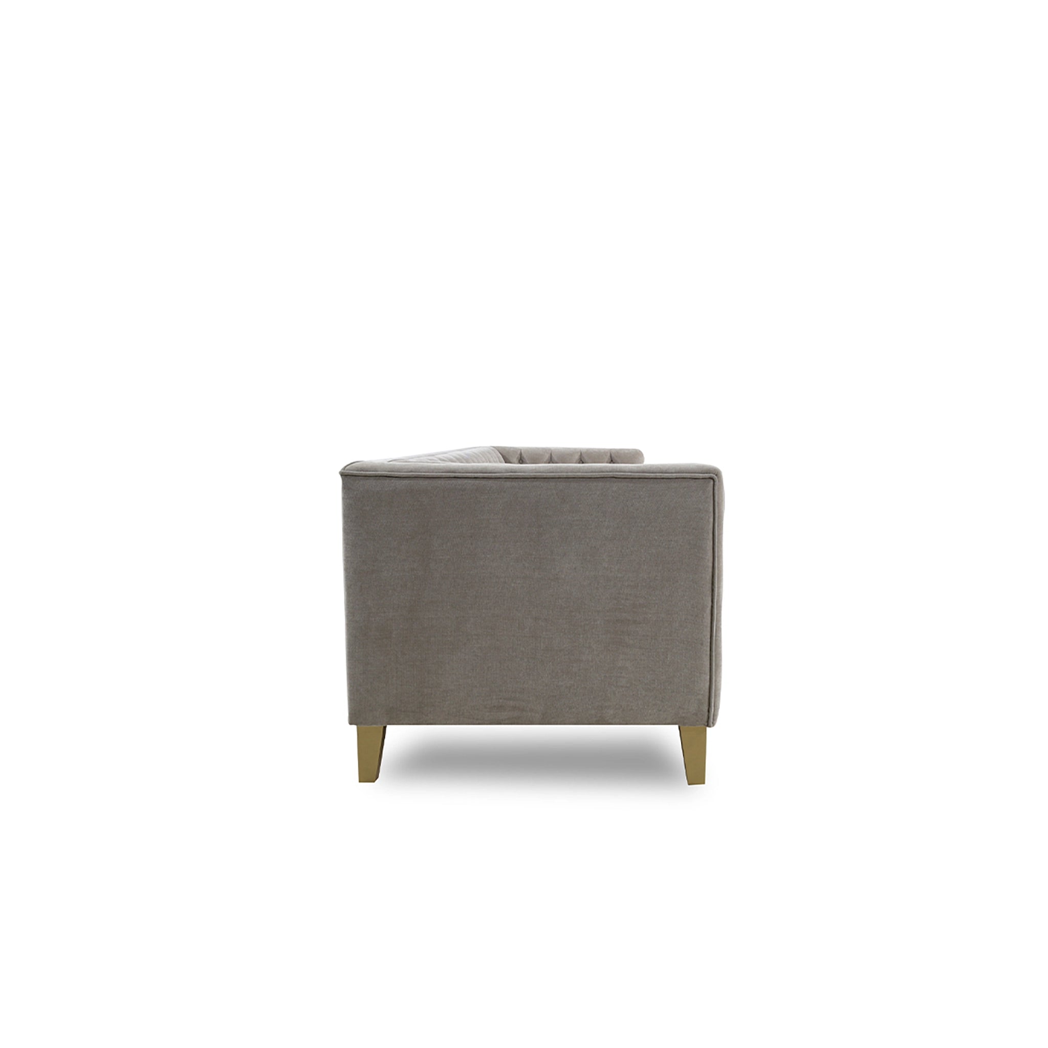 Gray armchair on a white background