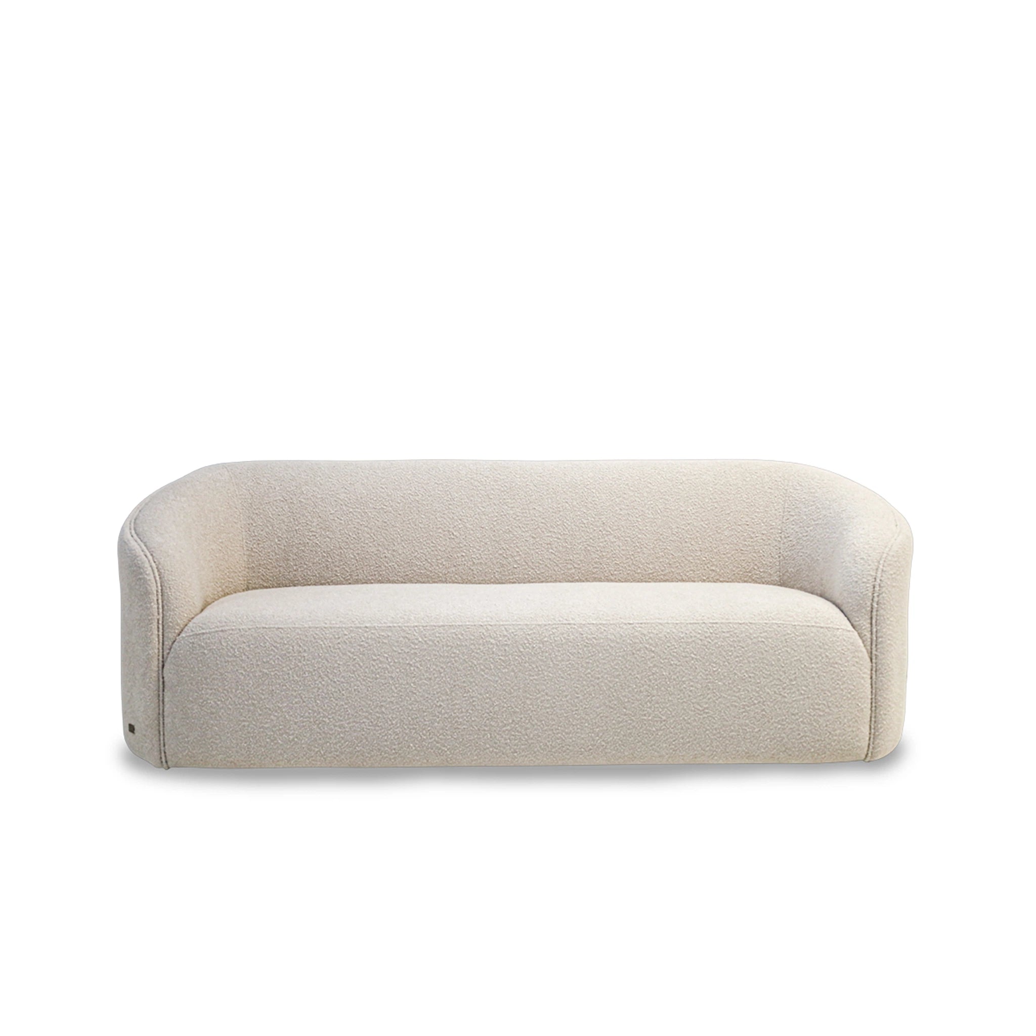 Beige sofa on a white background