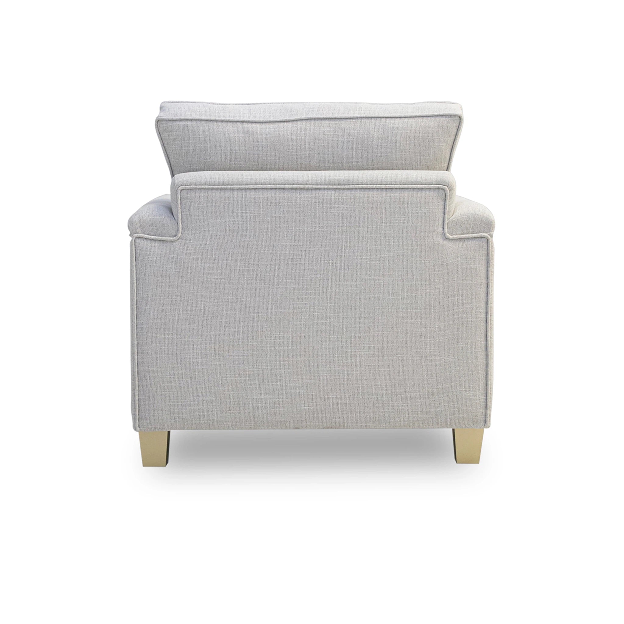 Gray armchair on a white background