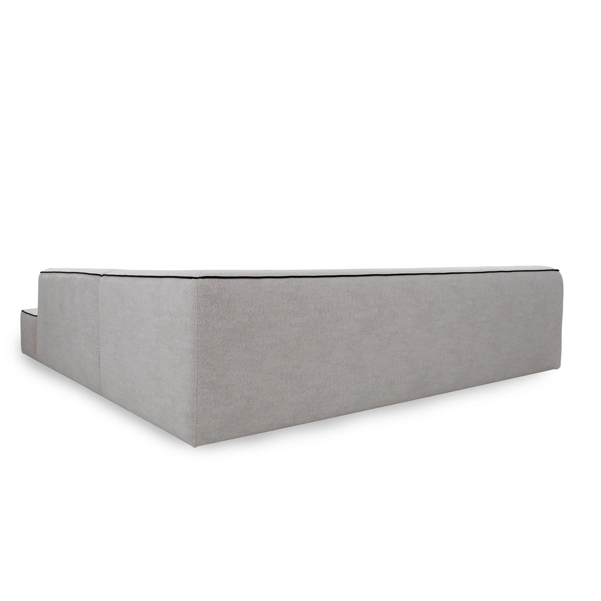 Gray mattress on a white background