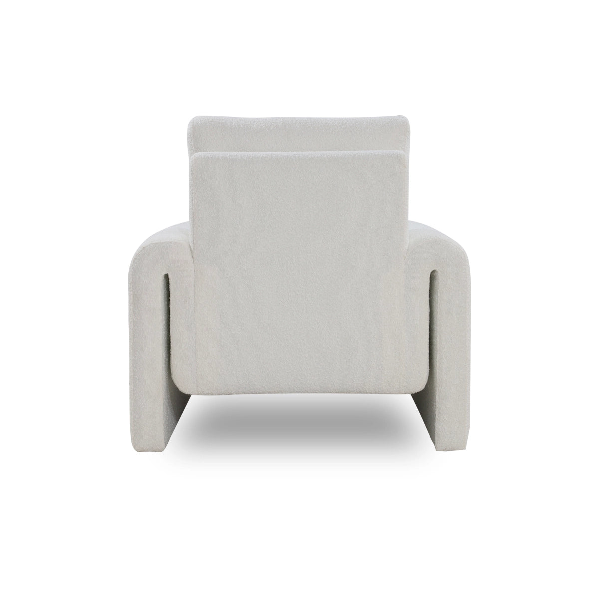 Modern gray armchair on a white background