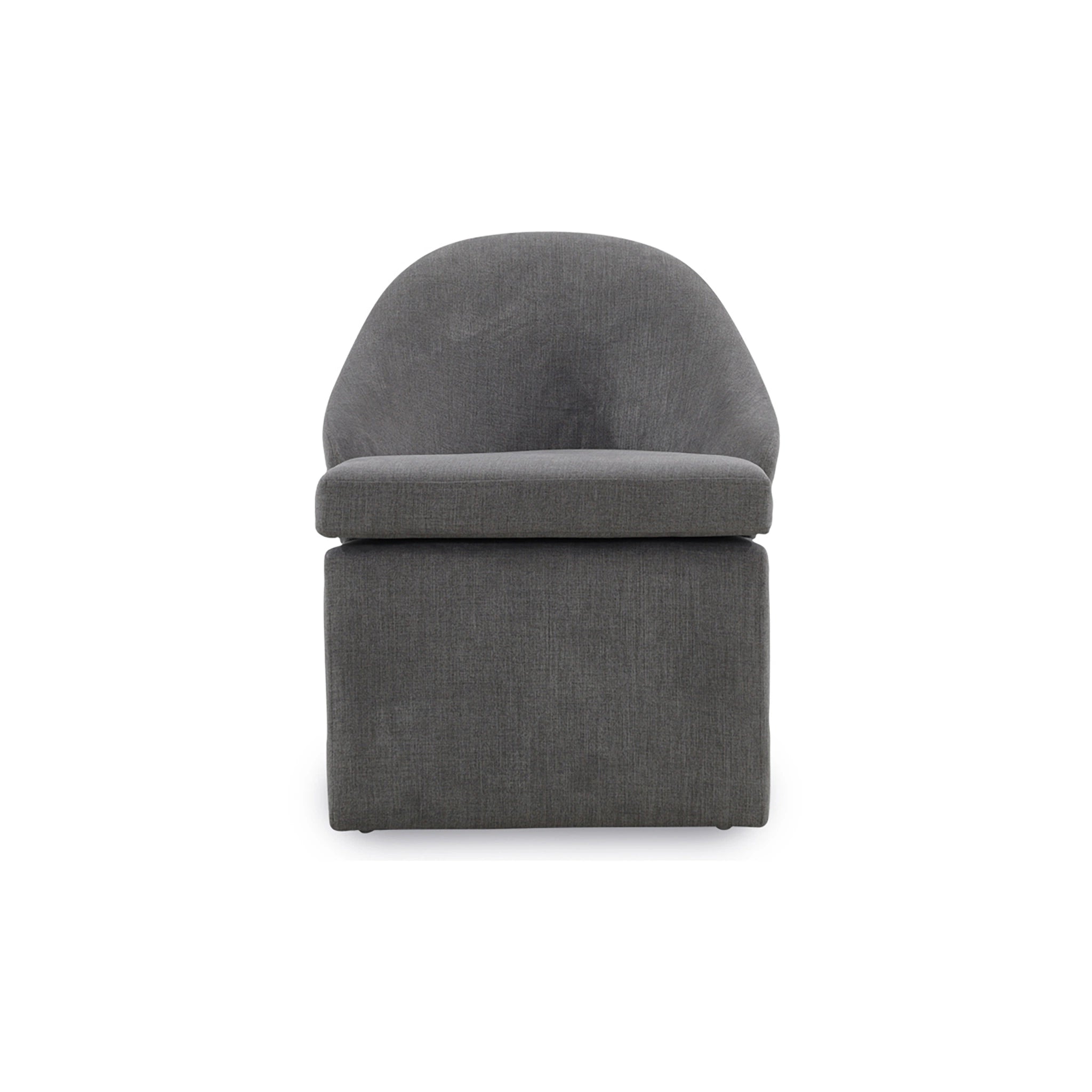 Gray armchair on a white background