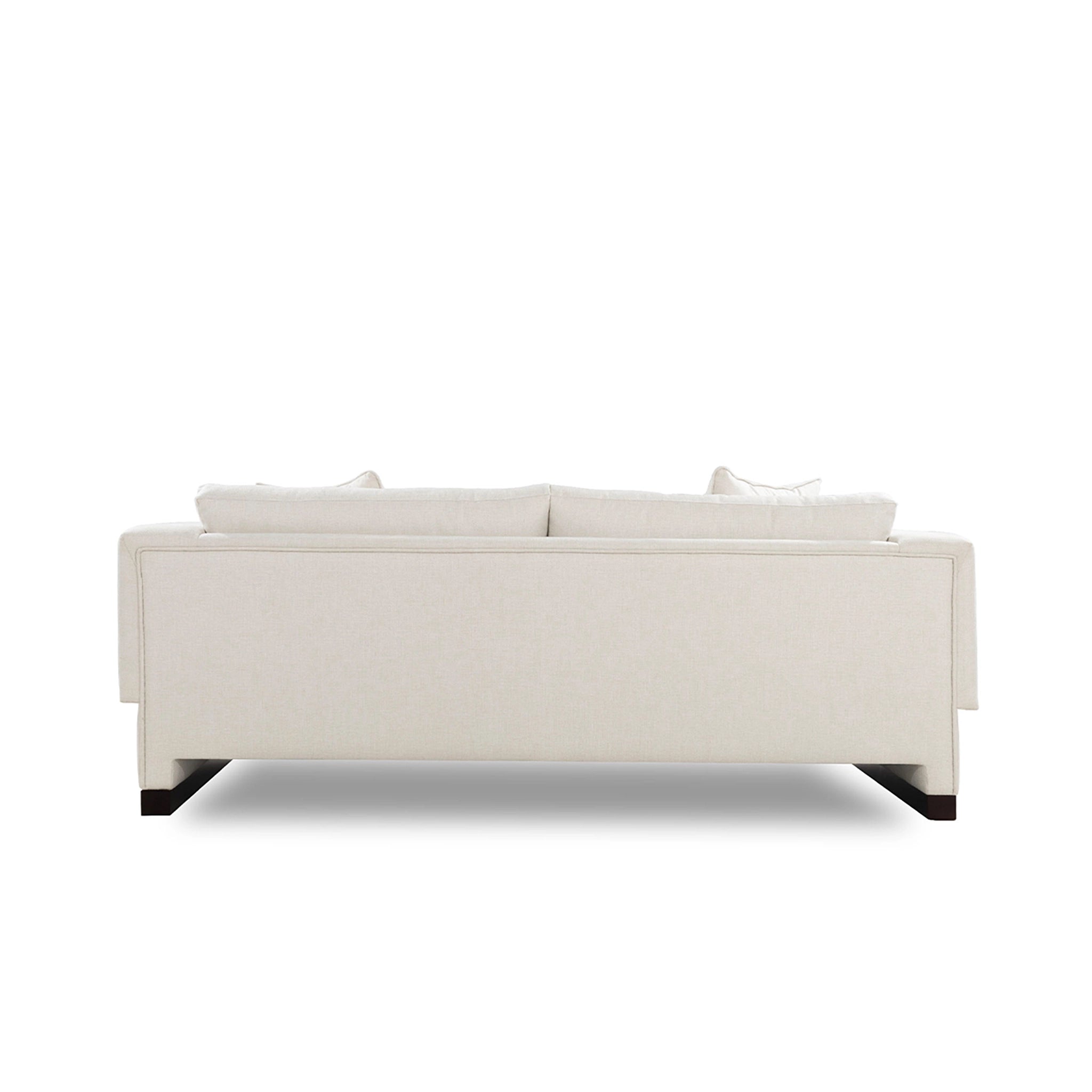 Beige sofa on a white background