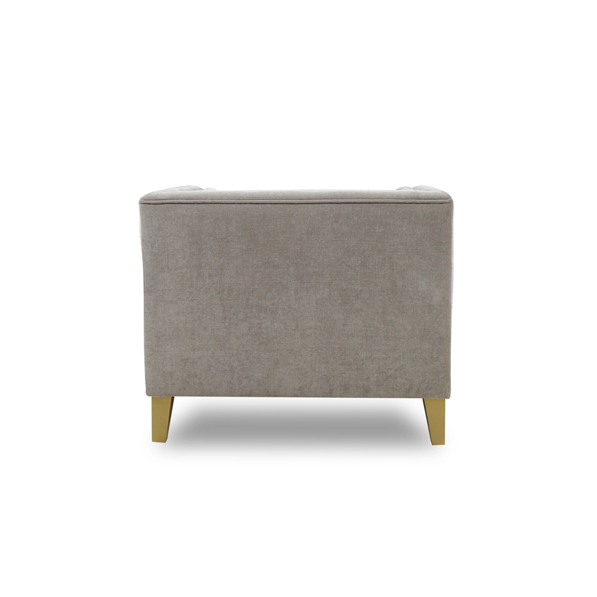 Gray armchair on a white background