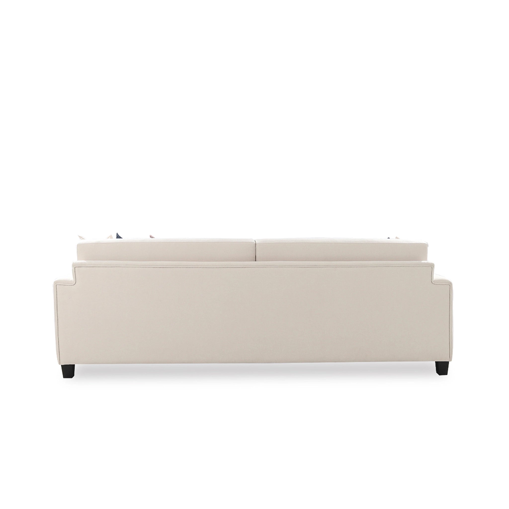Beige sofa on a white background