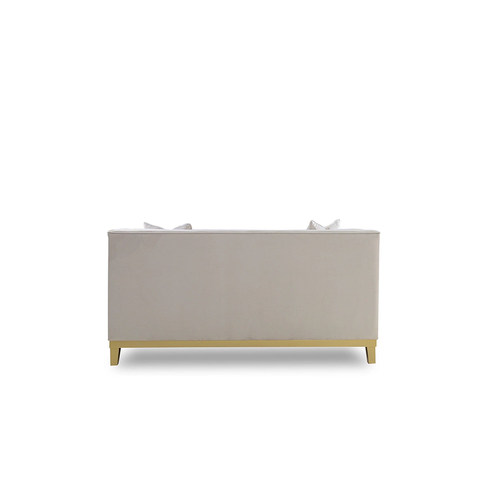 Beige sofa on a white background