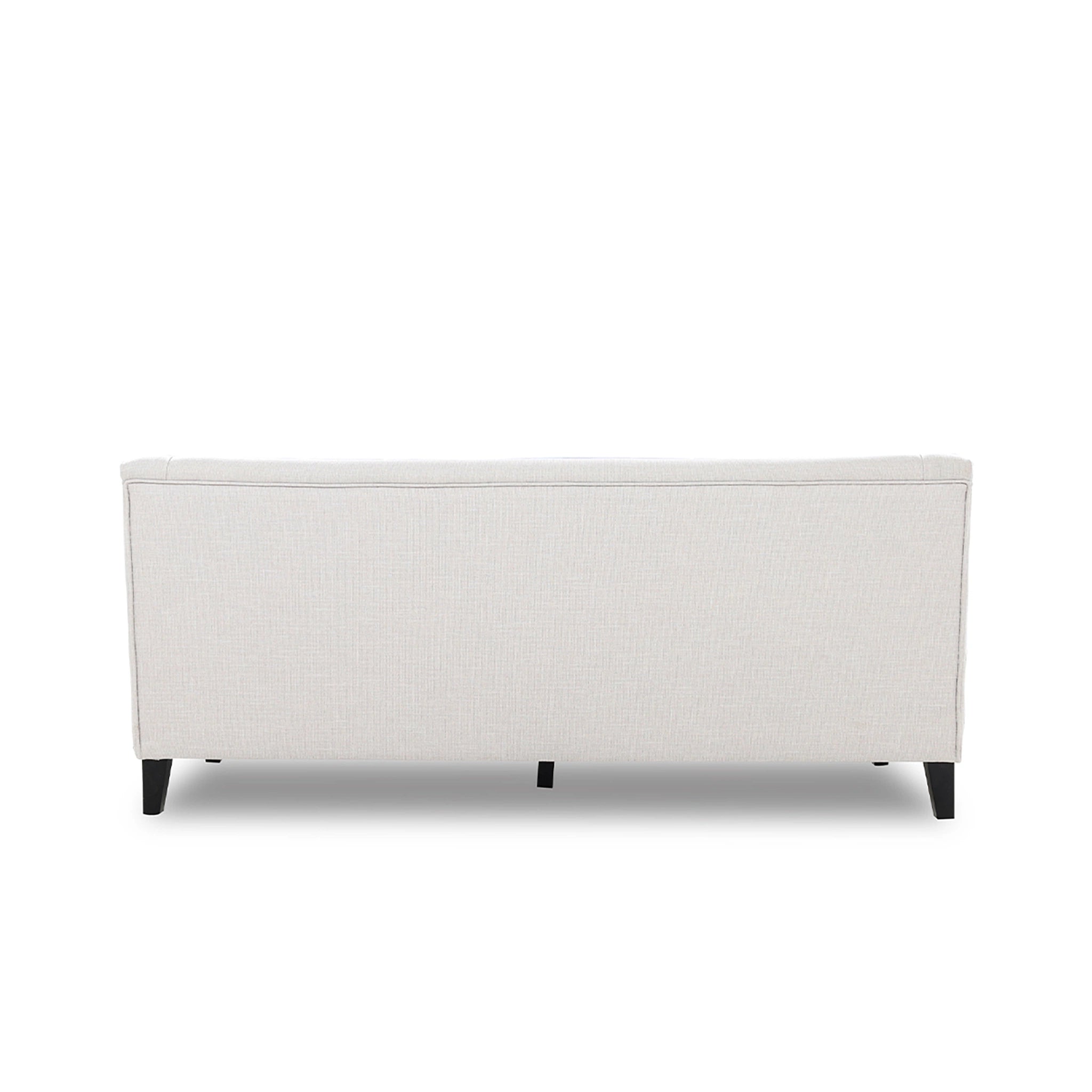 White sofa on a white background