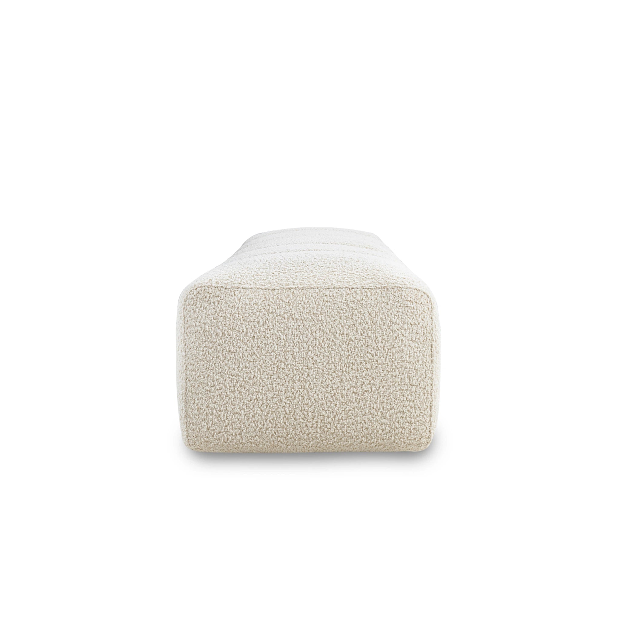 Textured ottoman on a white background