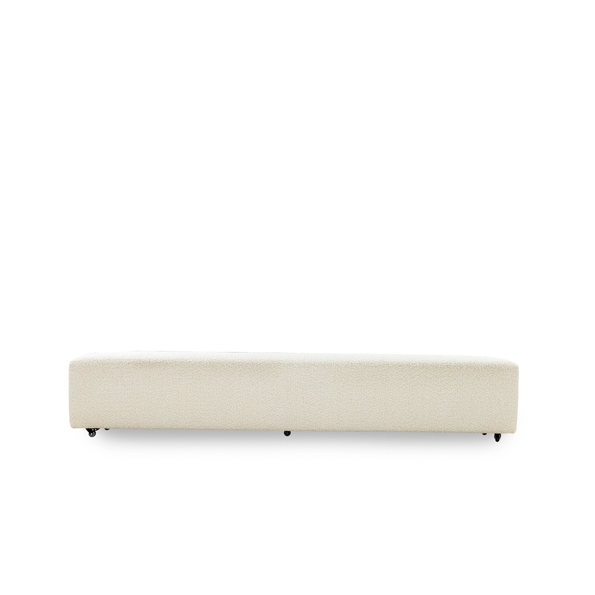 Beige bench on a white background