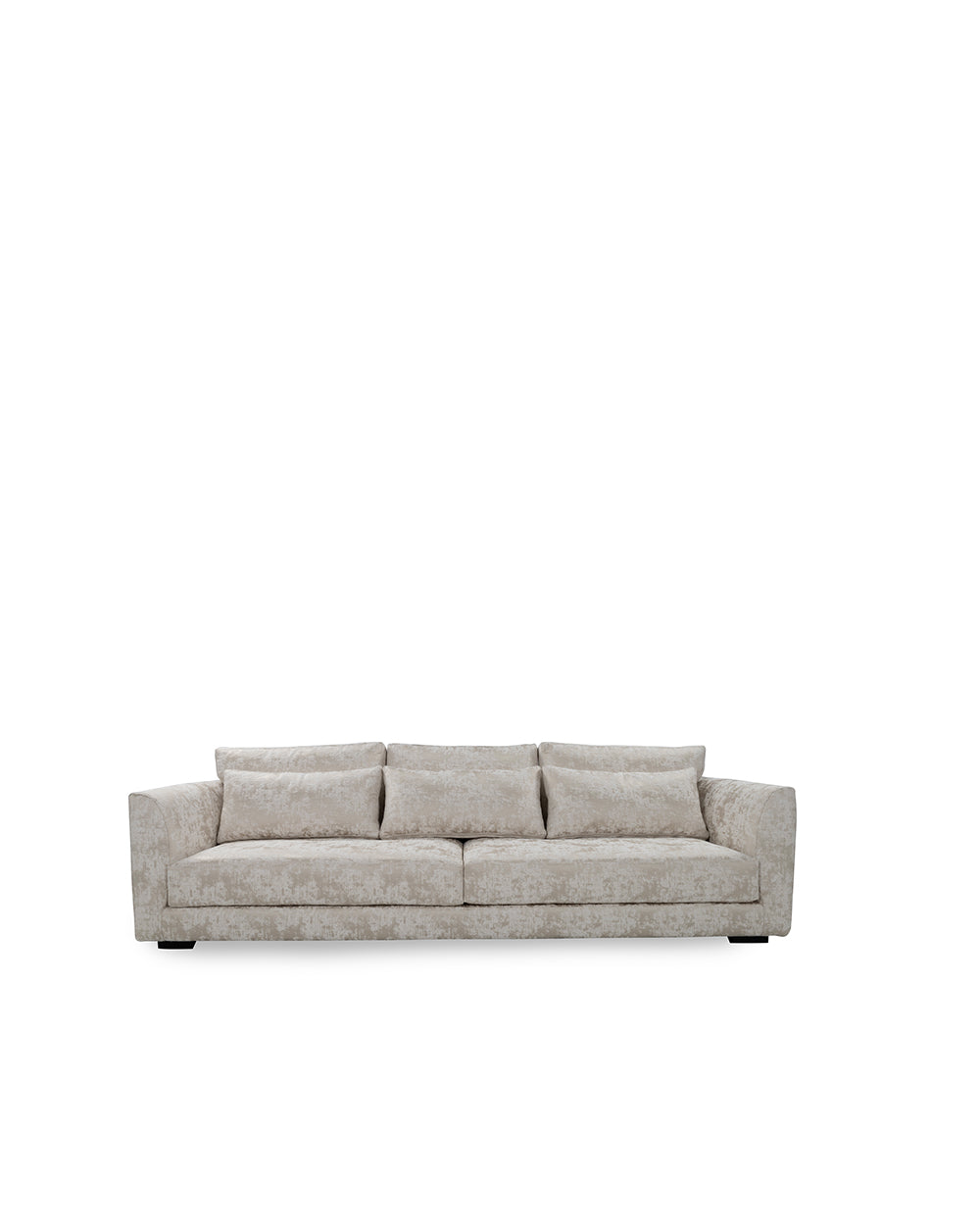 Gray sofa on a white background