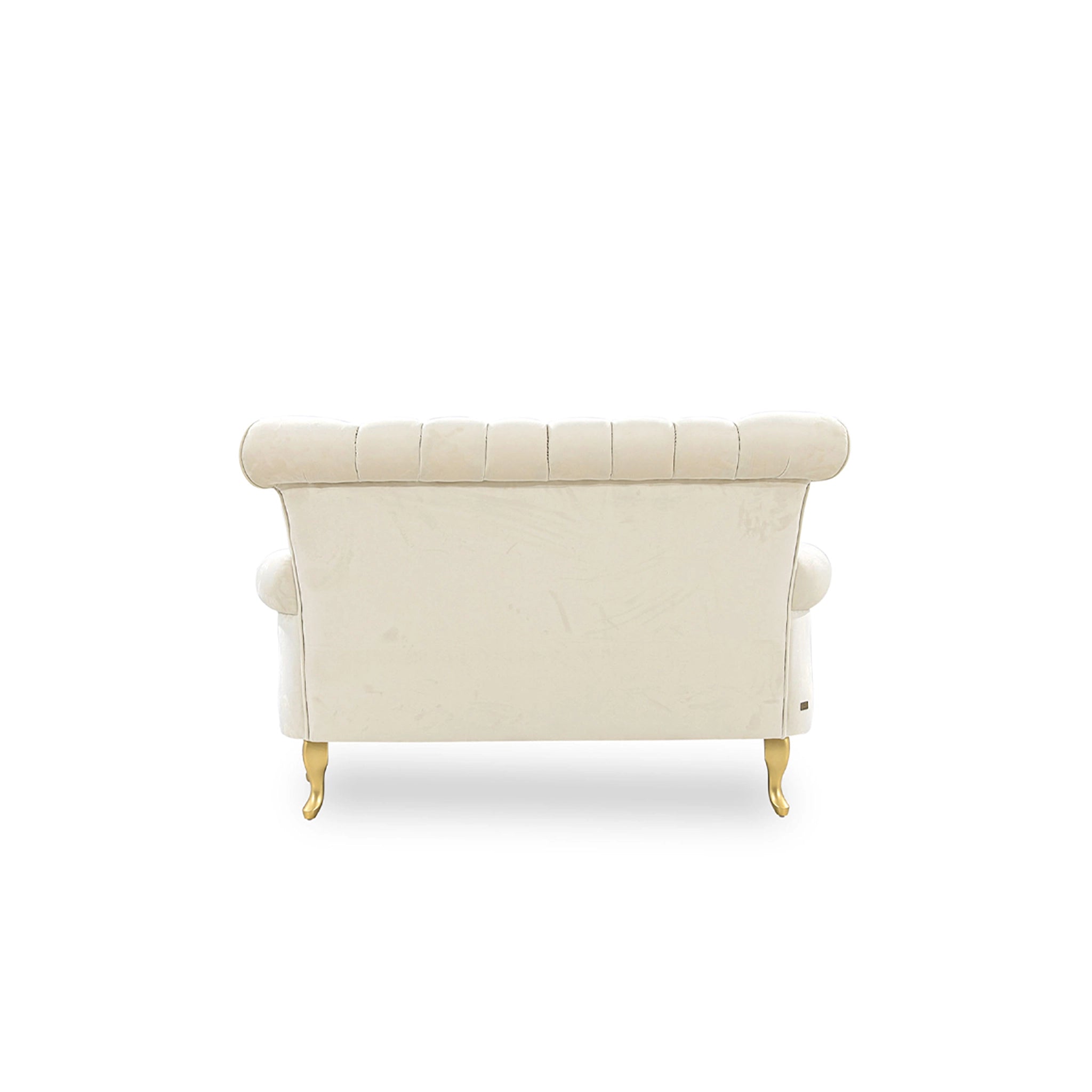 Beige armchair on a white background