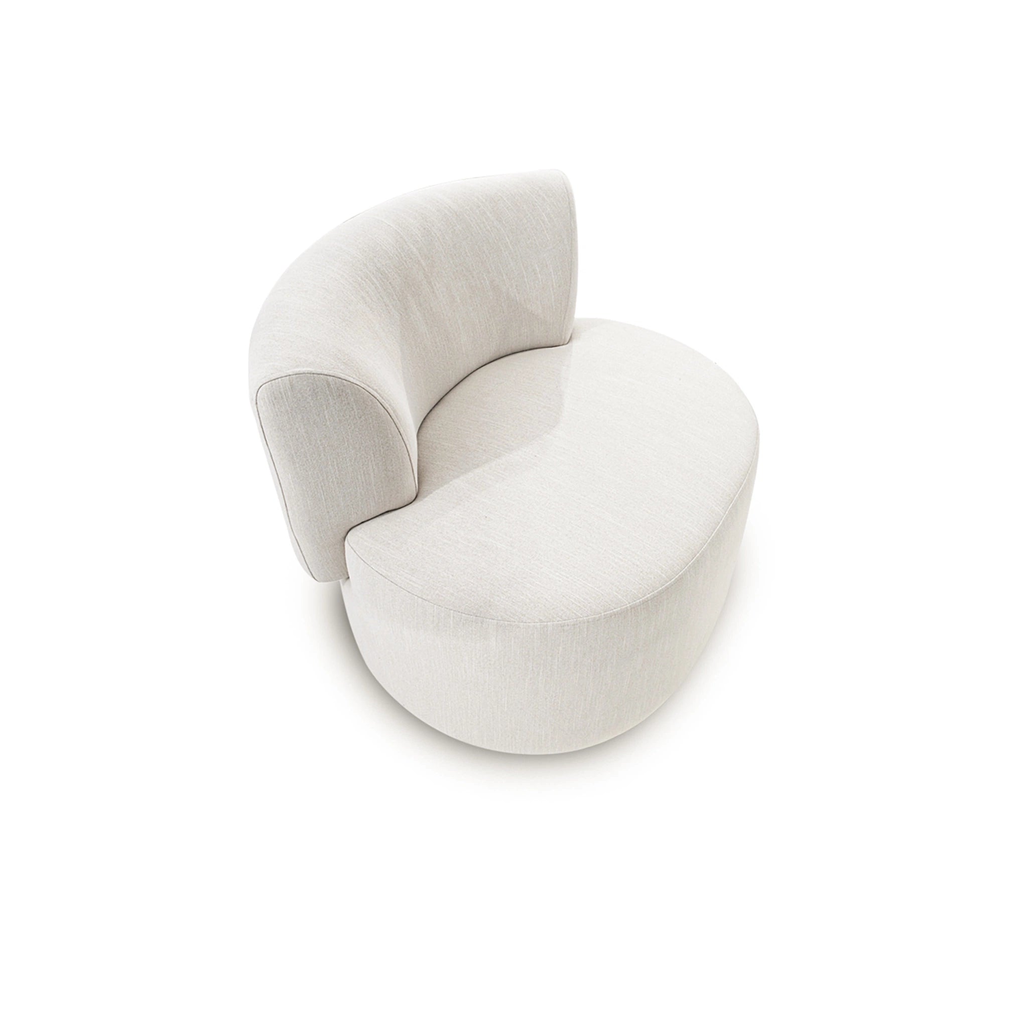 White and gray neck pillow on a white background