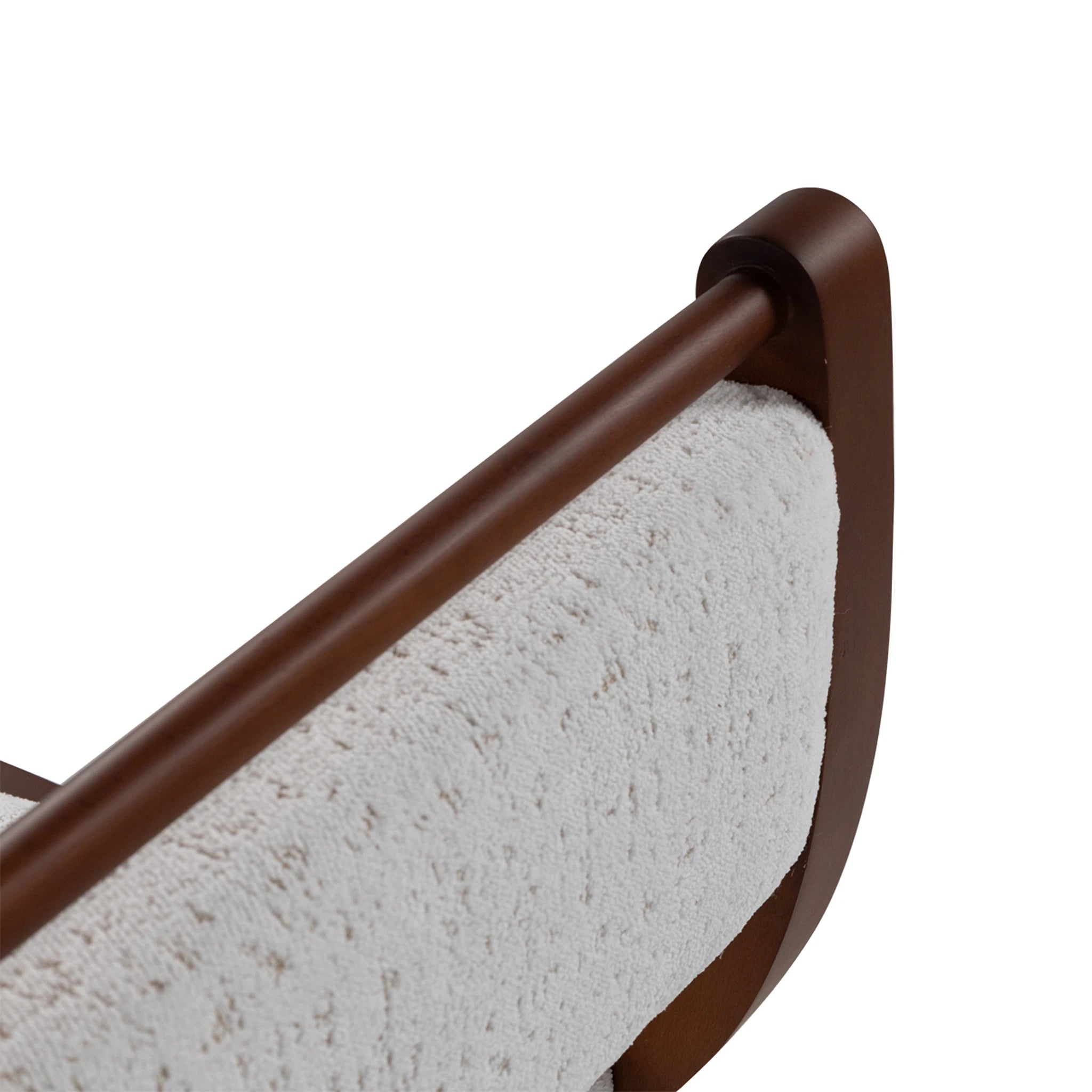 Close-up of a textured surface with a brown border on a white background