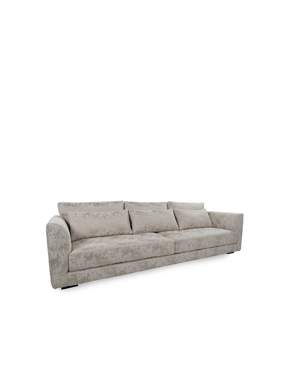 Gray sofa on a white background