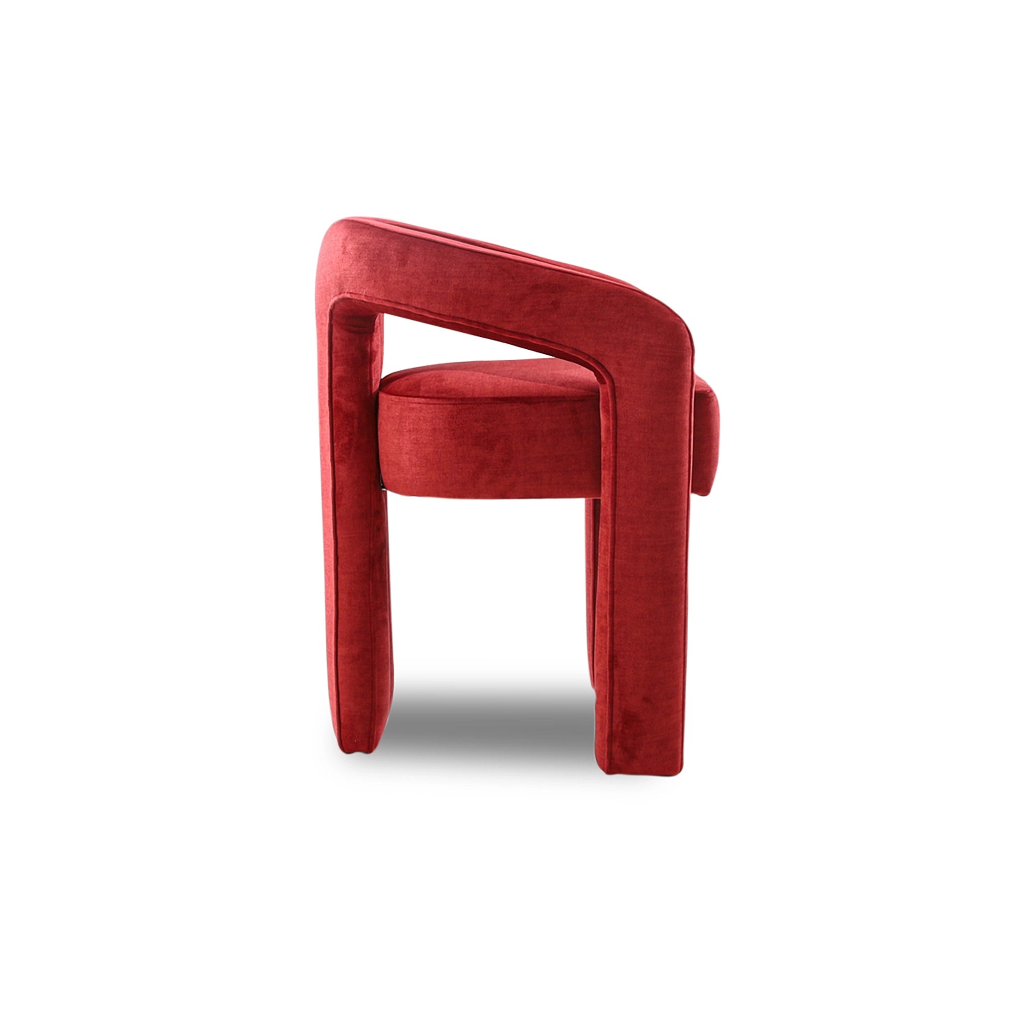 Red chair on a white background