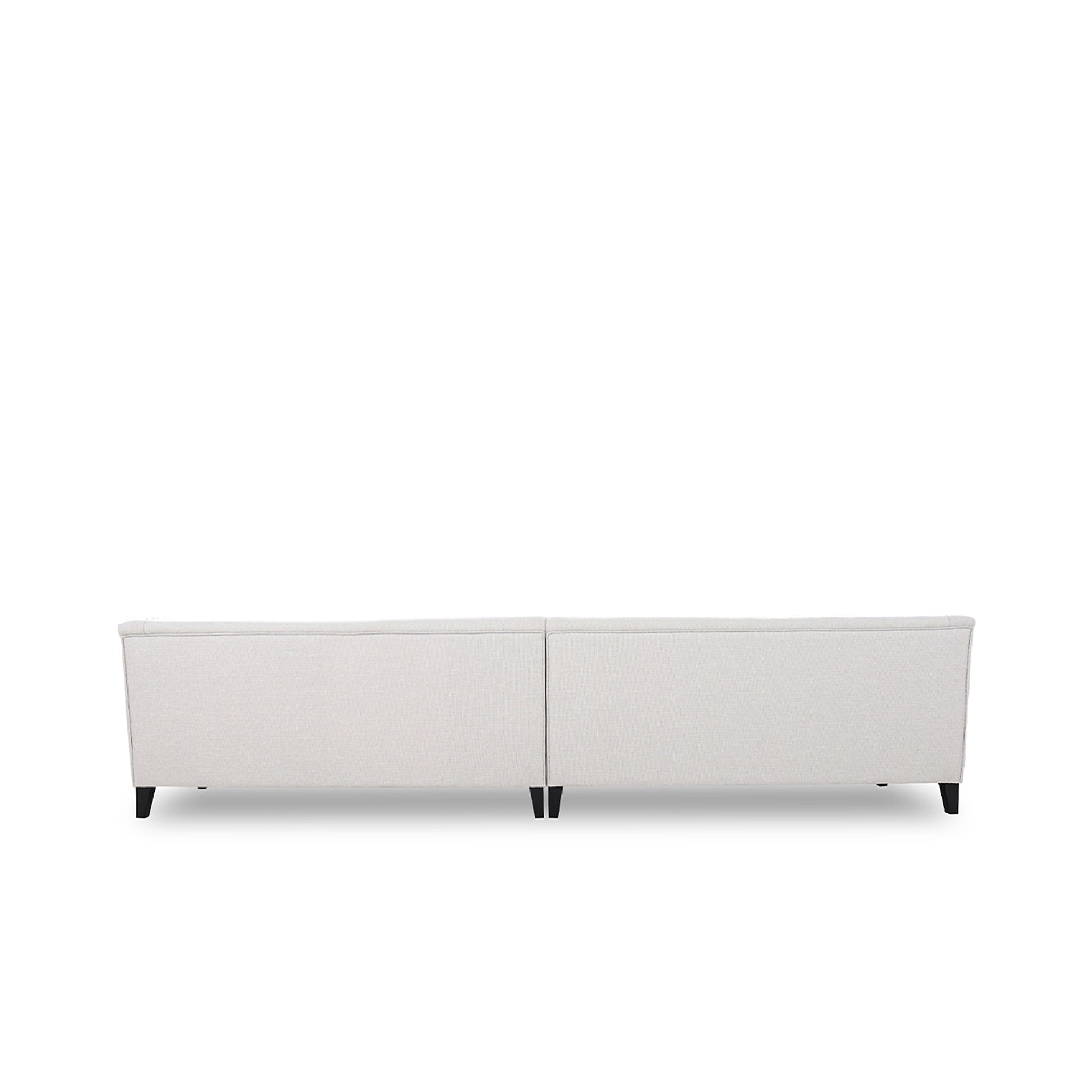White sofa on a white background