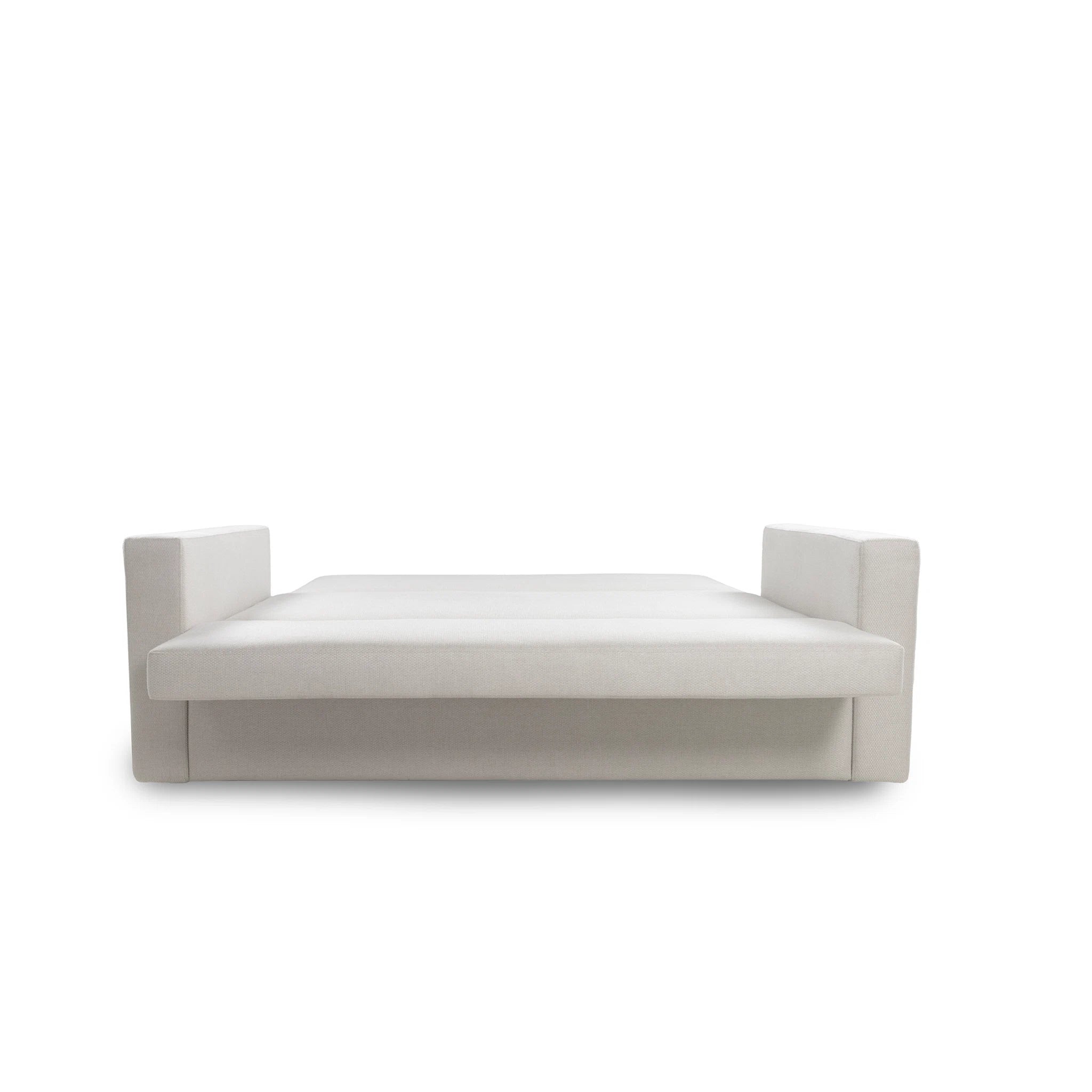 White bed frame on a white background