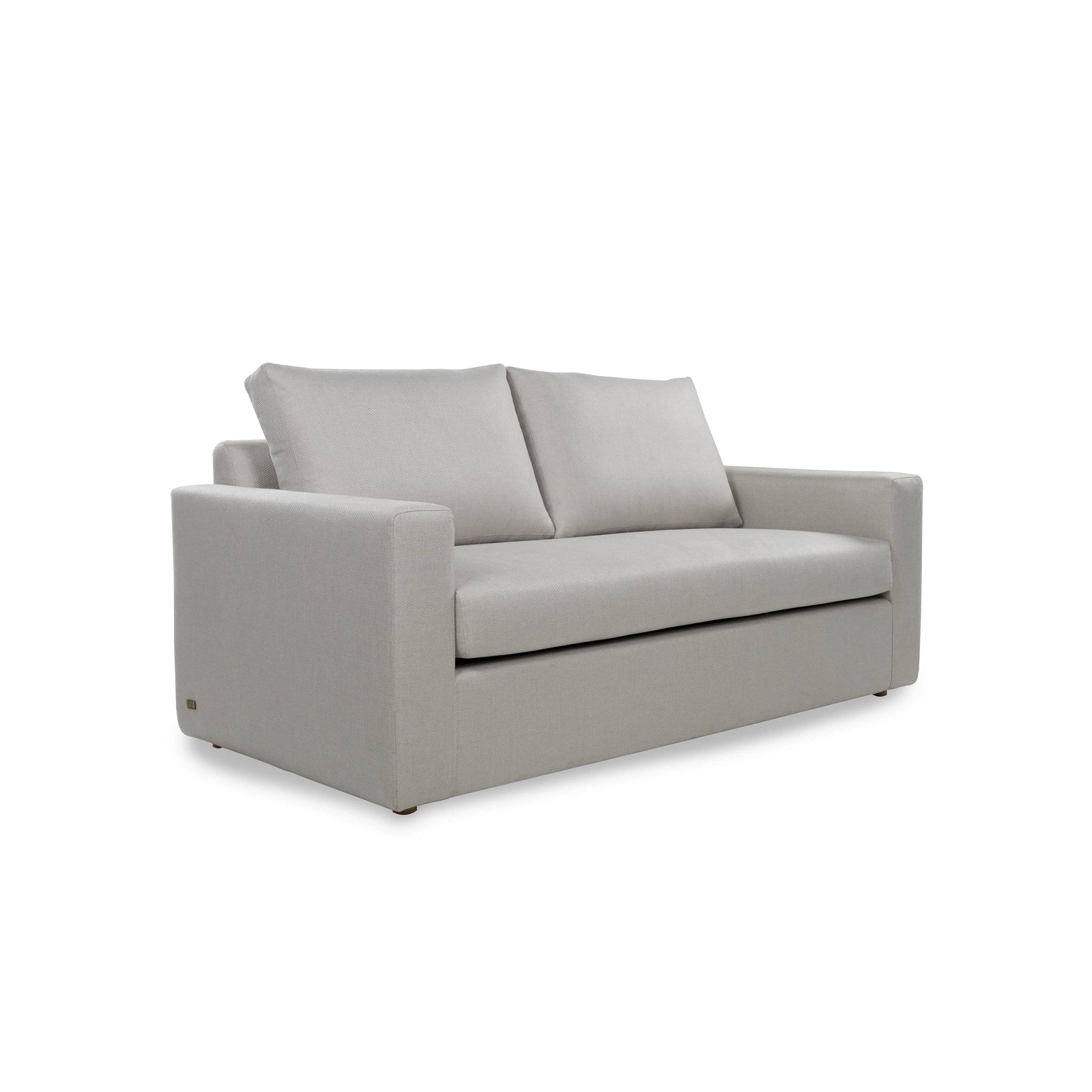 Gray sofa on a white background