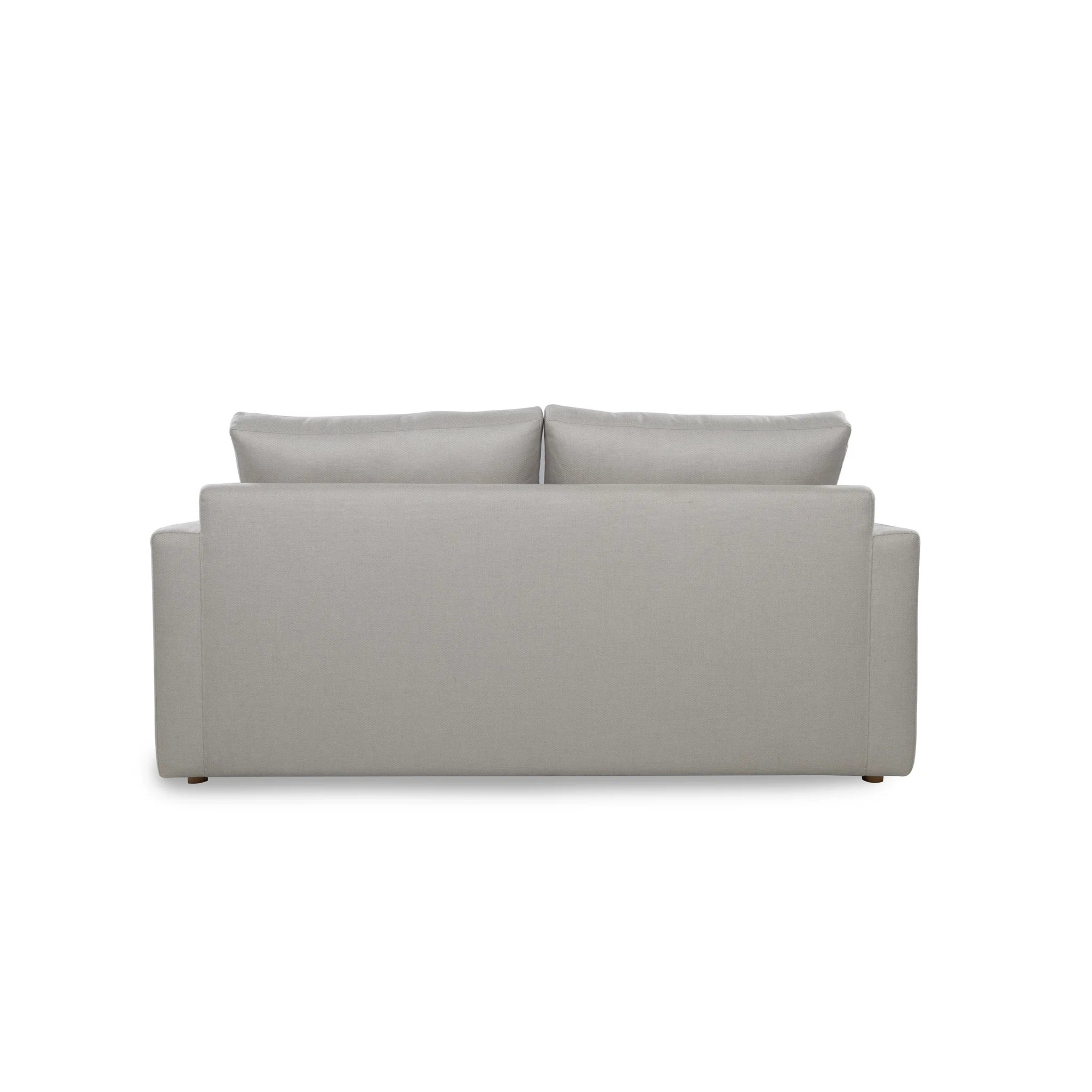 Gray sofa on a white background
