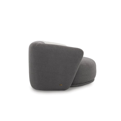 Gray car seat cover on a white background