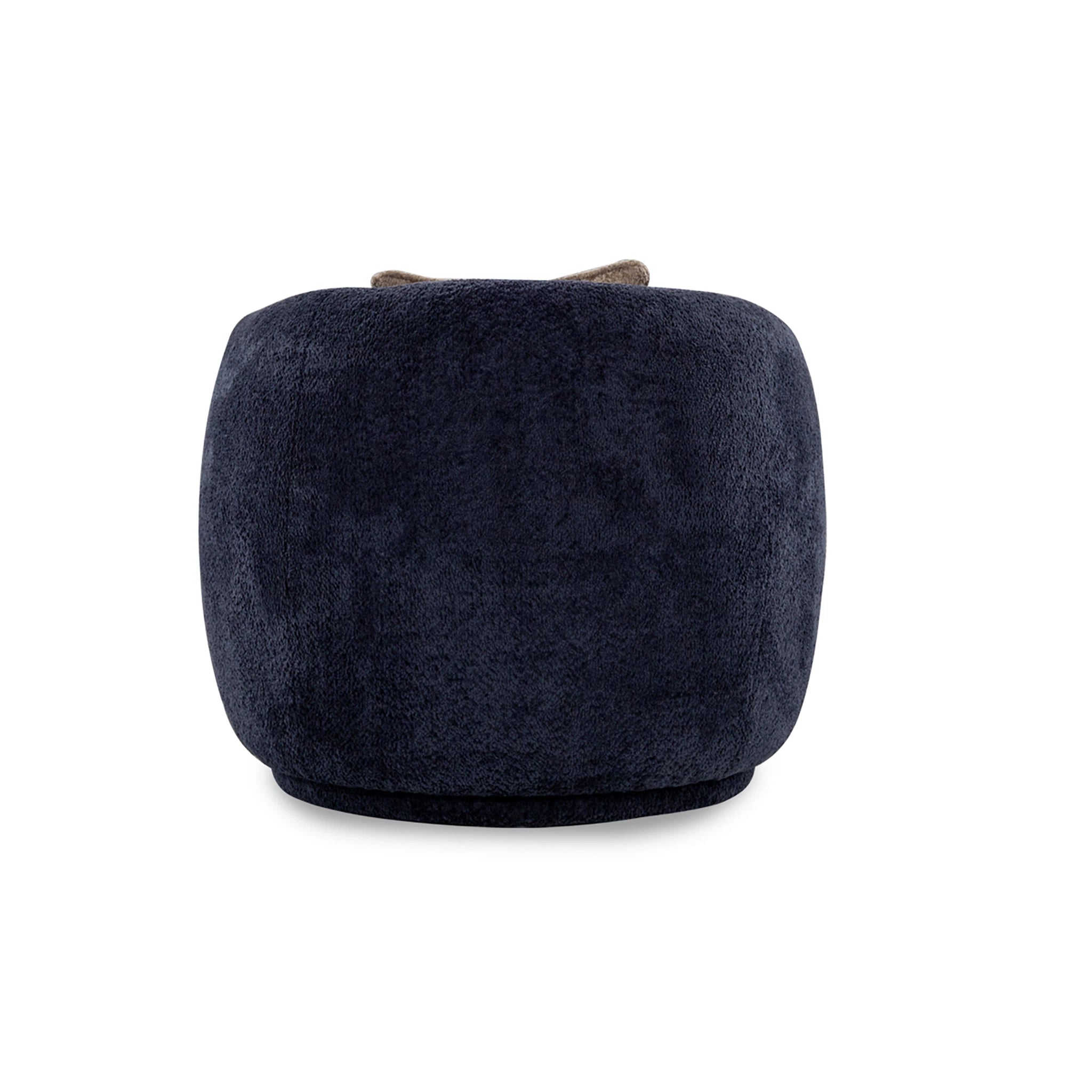 Dark blue cushion on a white background